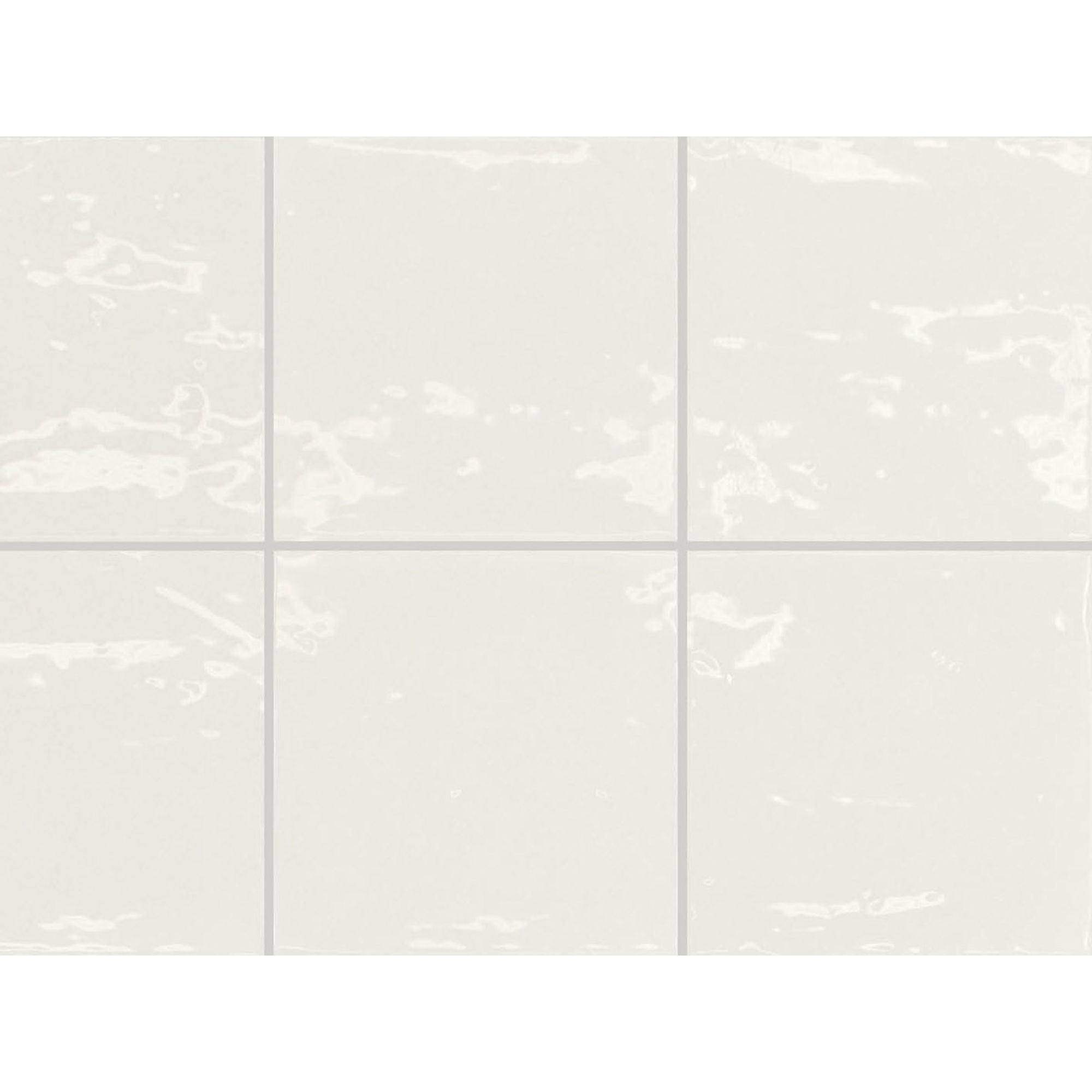 Lush Square Coconut Wall Tile 12.5x12.5cm Gloss