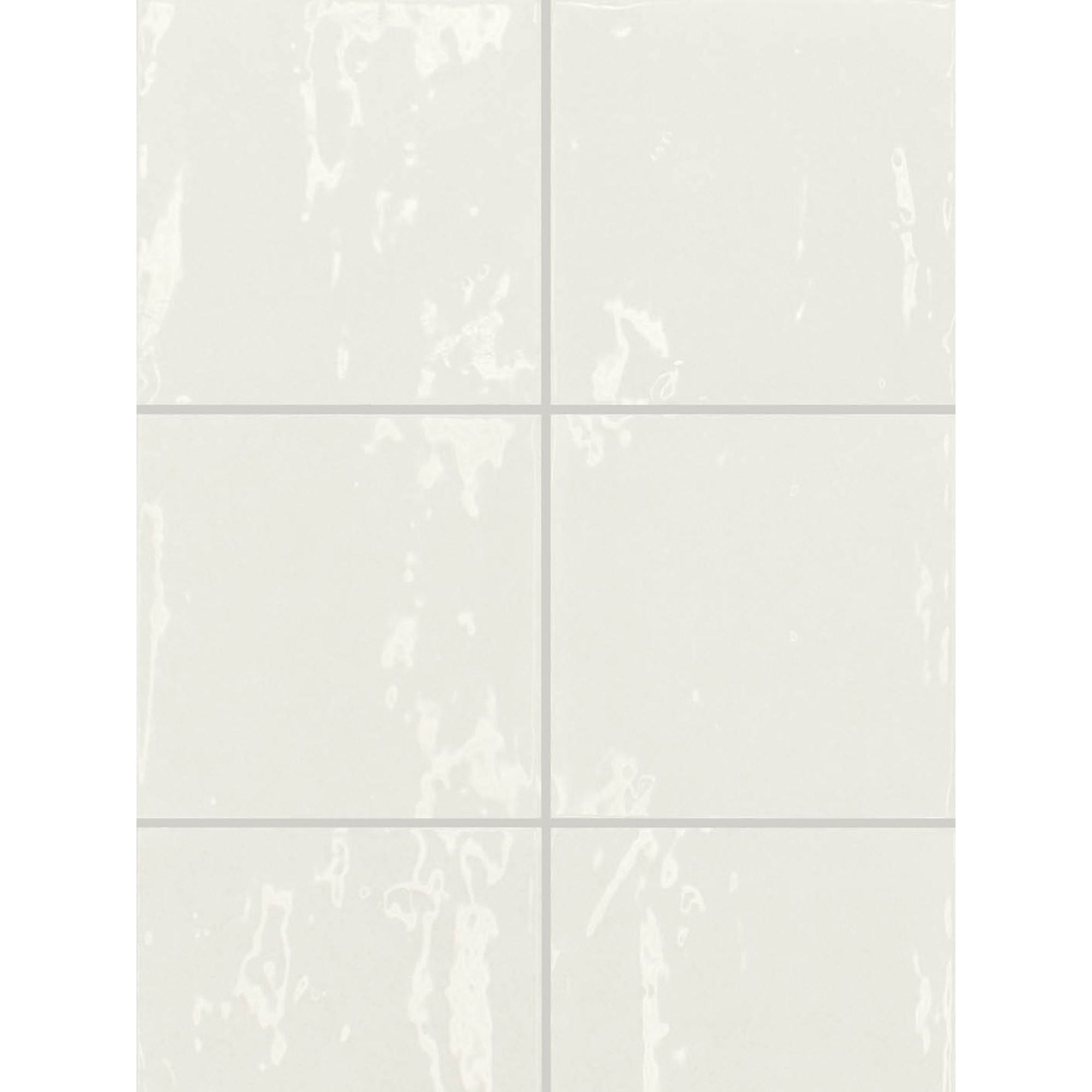 Lush Square Coconut Wall Tile 12.5x12.5cm Gloss