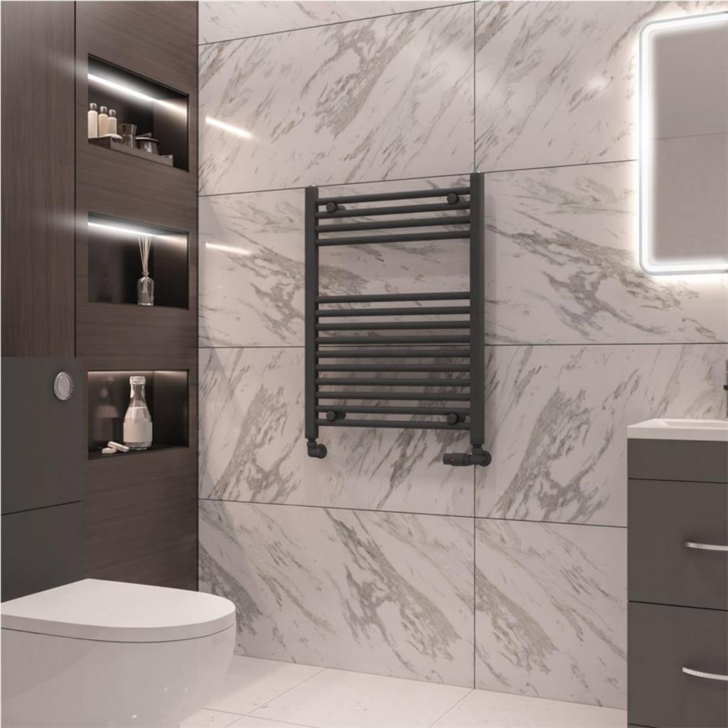 Madrid All Electric Heated Towel Rail - Matt Anthracite