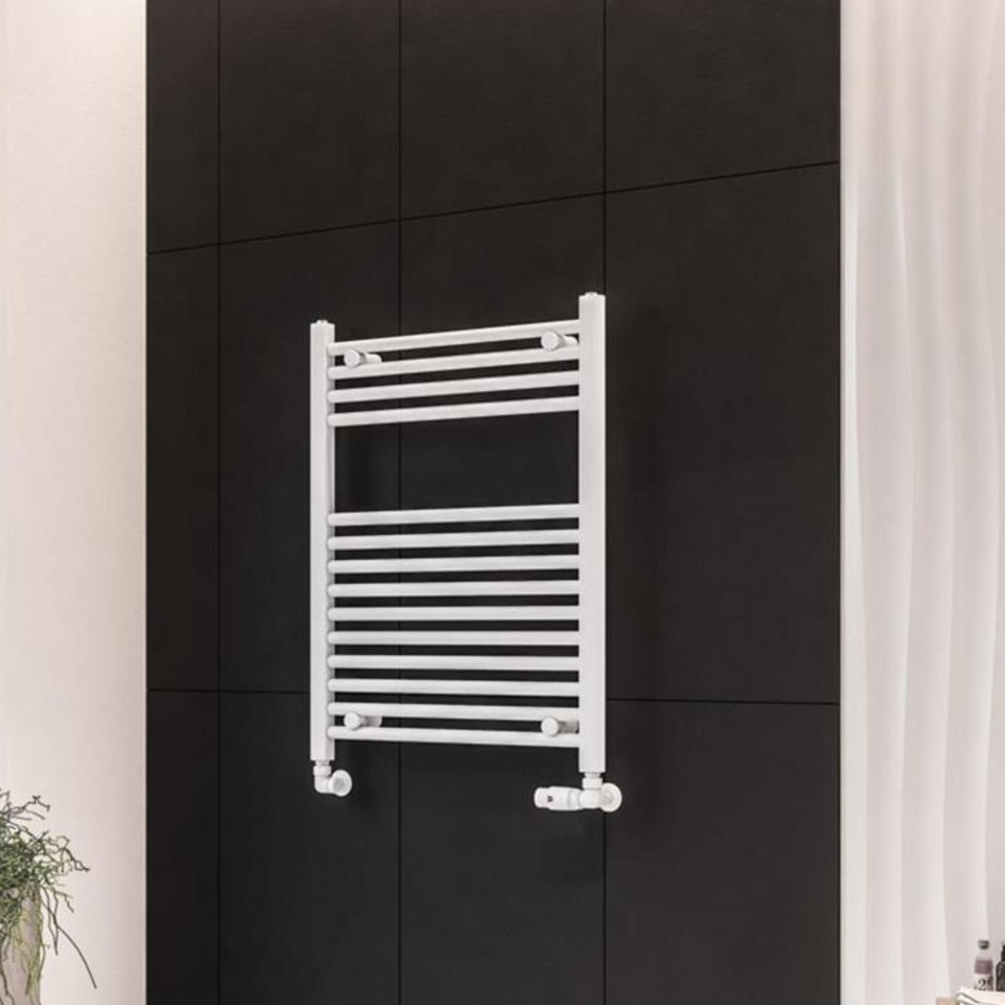 Madrid All Electric Heated Towel Rail - Matt White