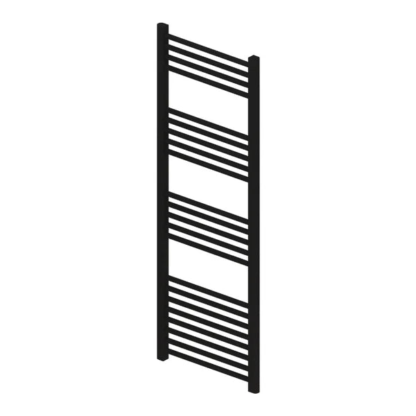 Madrid Heated Towel Rail Matt Black