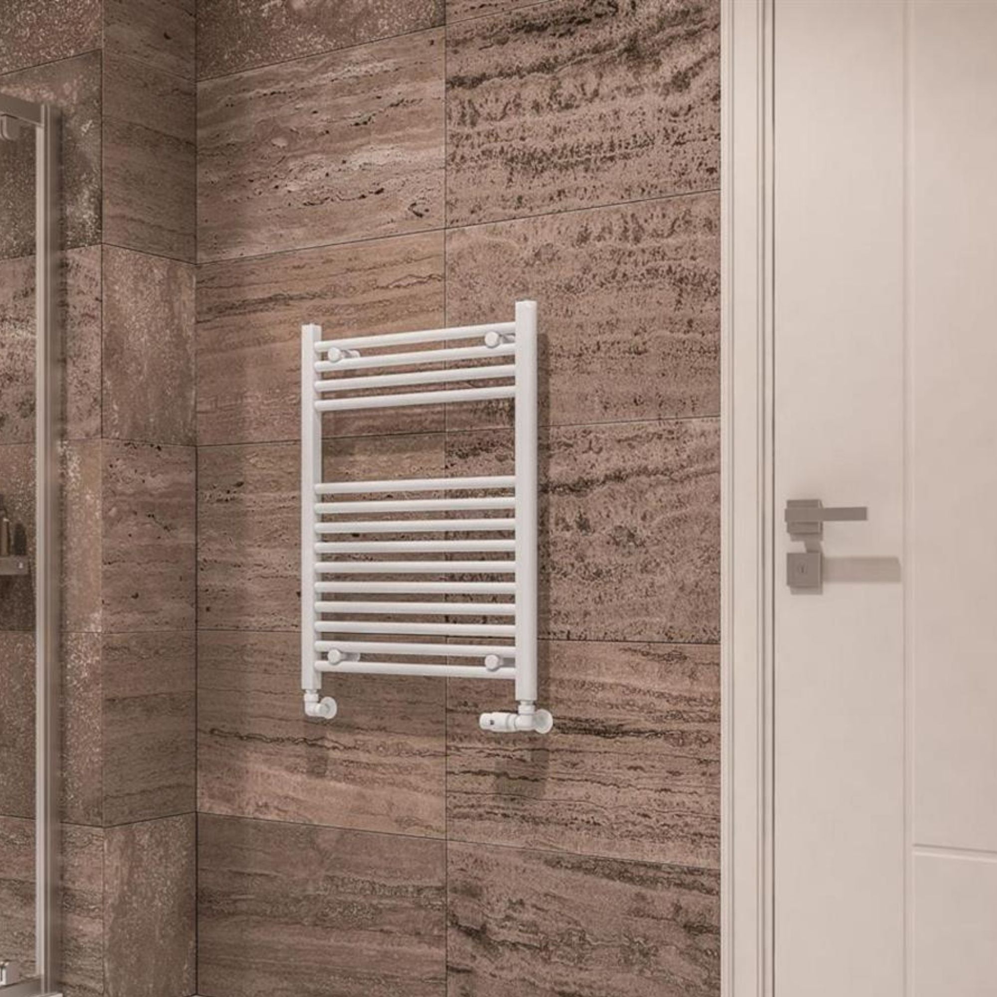 Madrid All Electric Heated Towel Rail - Gloss White