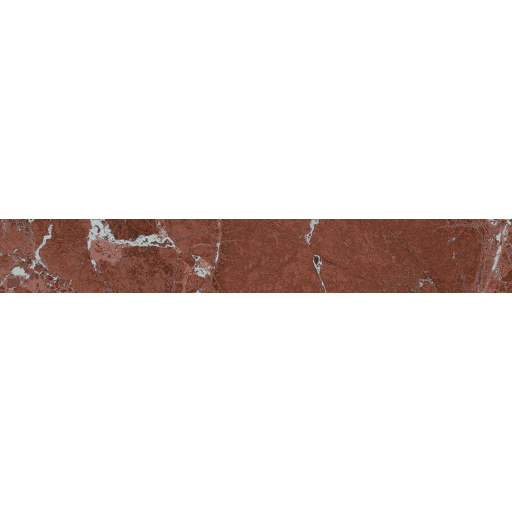 Majestic Rosso Marble Effect Porcelain Tile 10x60cm Satin Matt