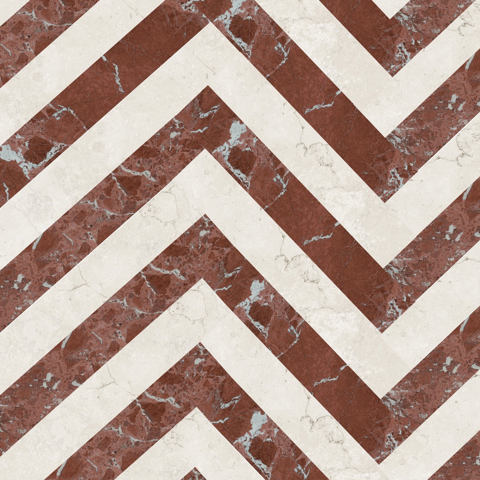 Majestic Rosso Marble Effect Porcelain Tile 10x60cm Satin Matt