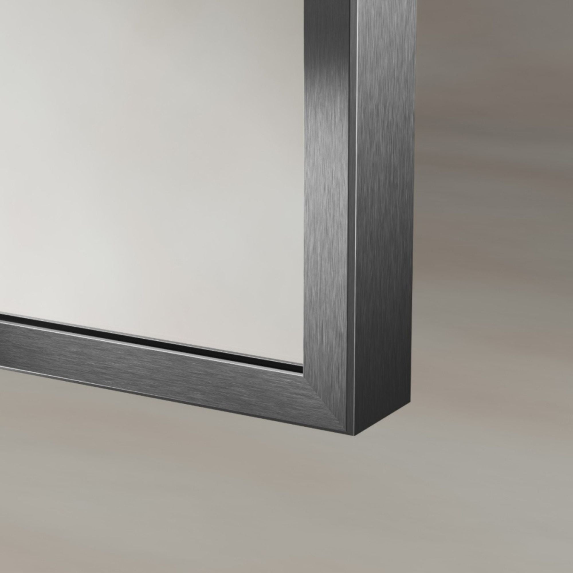 Marina Arched 120x70cm Bathroom Mirror Gunmetal