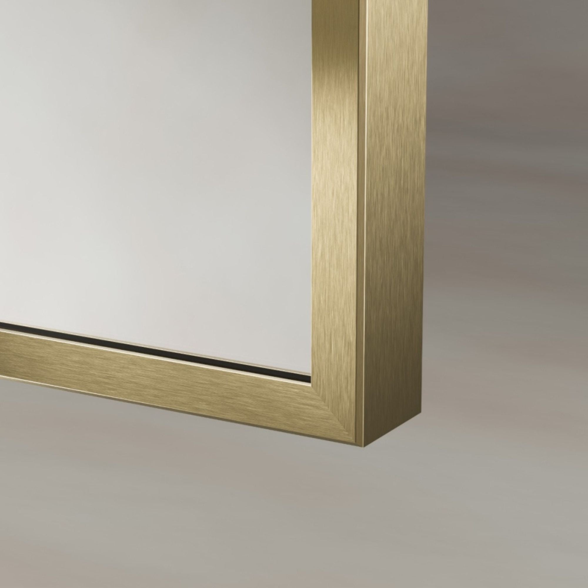 Marina Arched Bathroom Mirror Brushed Brass