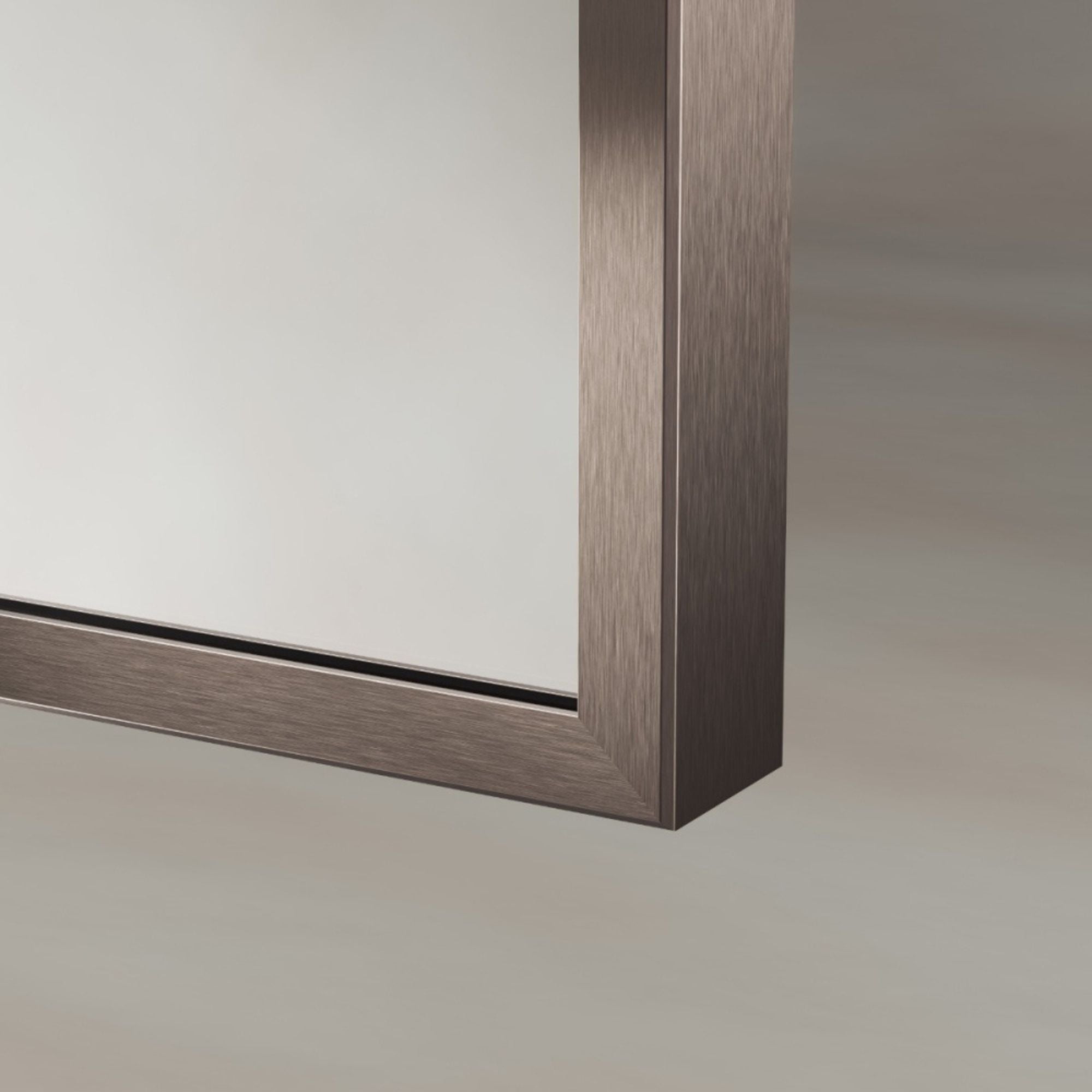 Marina Arched Bathroom Mirror 60x90cm Brushed Bronze