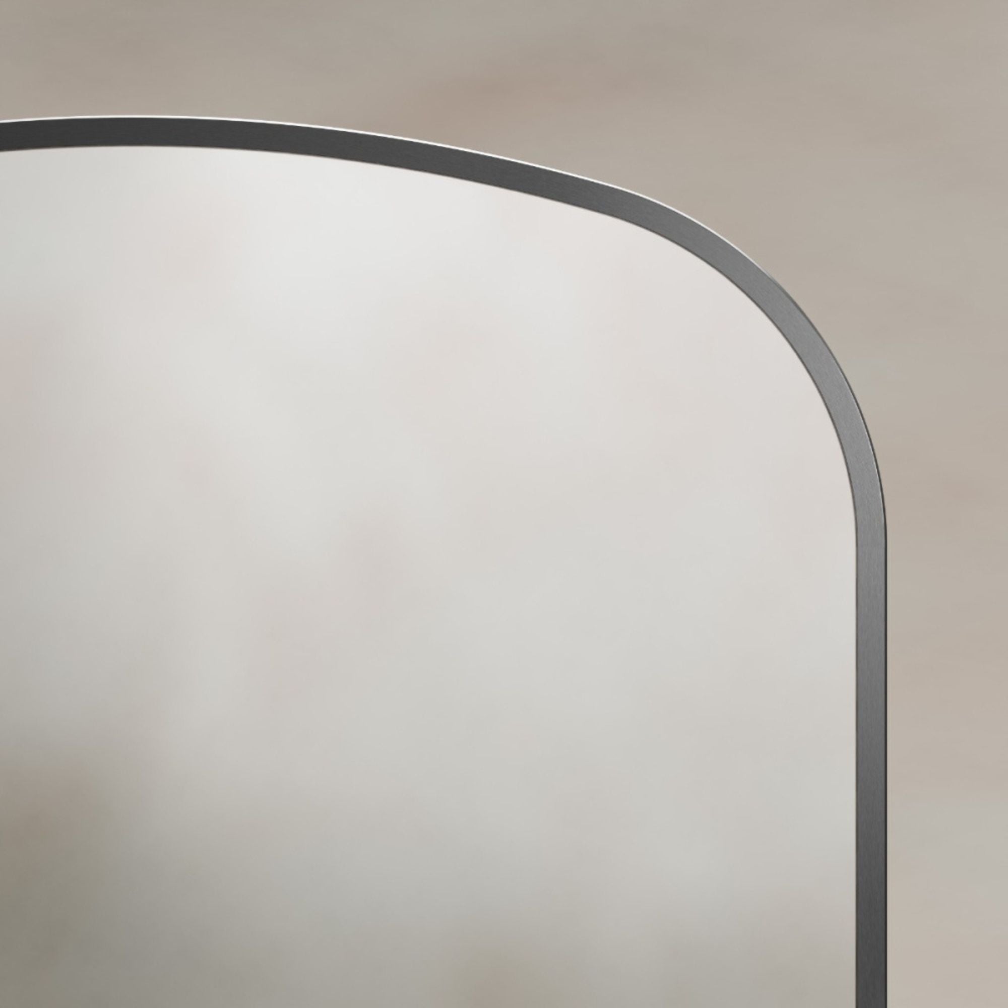 Marina Arched 60x90cm Bathroom Mirror Gunmetal
