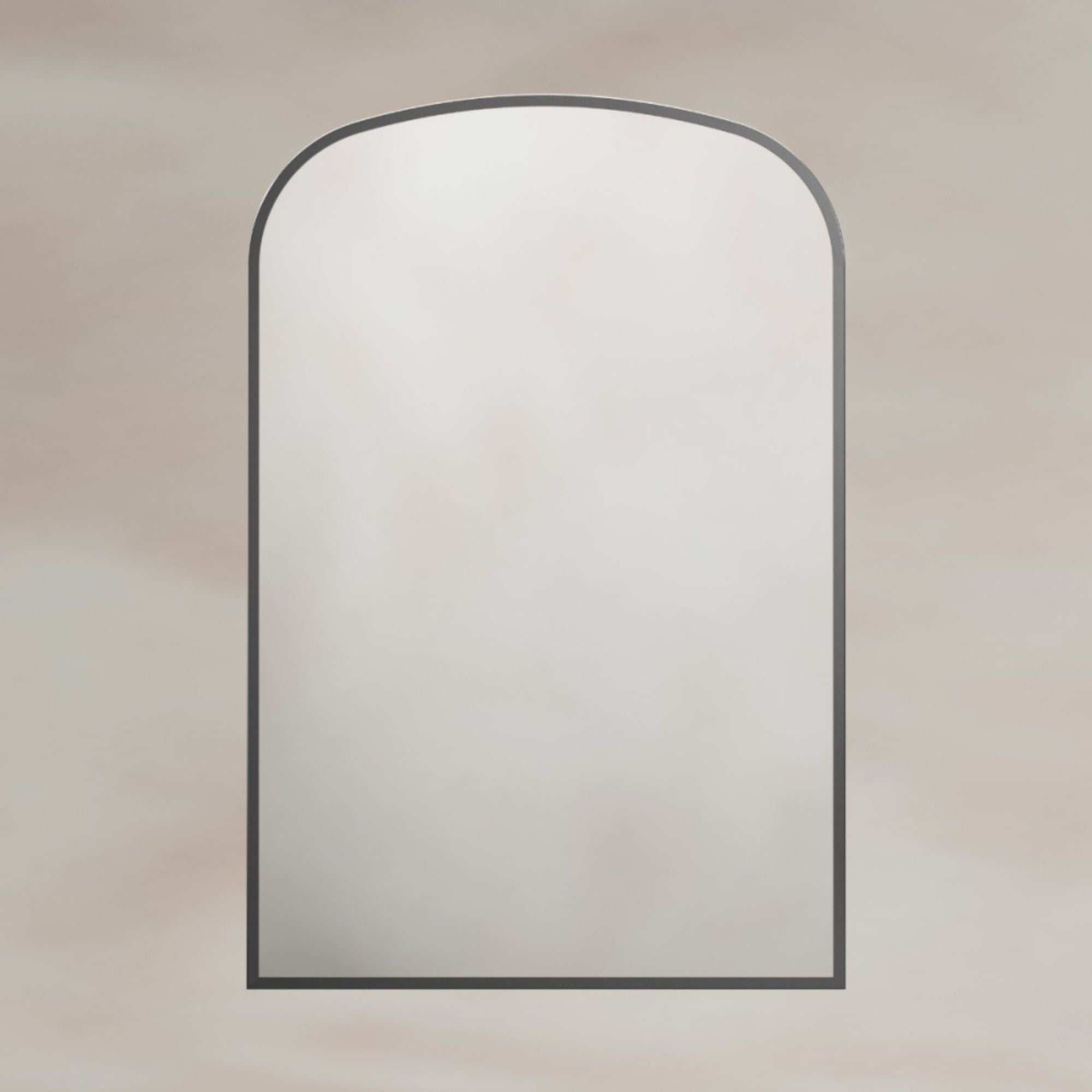 Marina Arched 60x90cm Bathroom Mirror Gunmetal