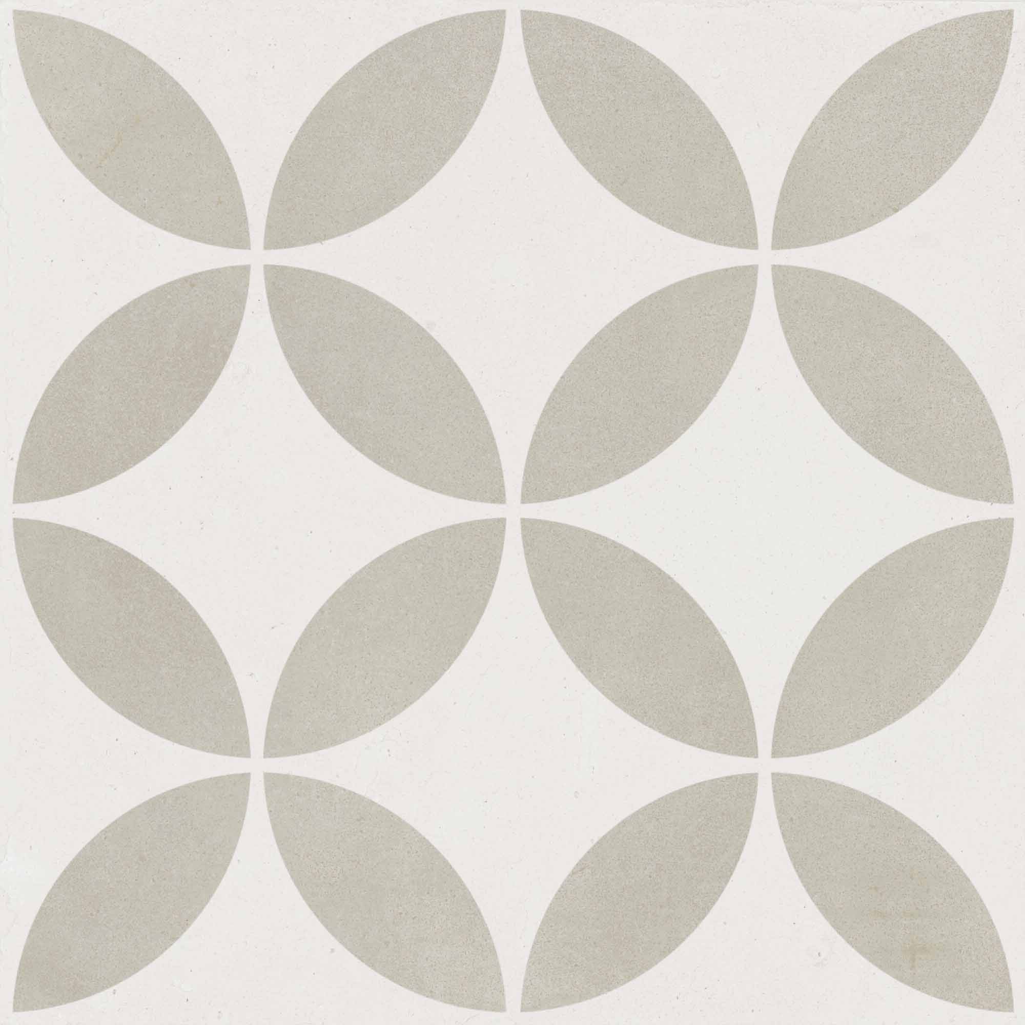 mayari taupe petals shaped pattern porcelain tile 22x22cm matt