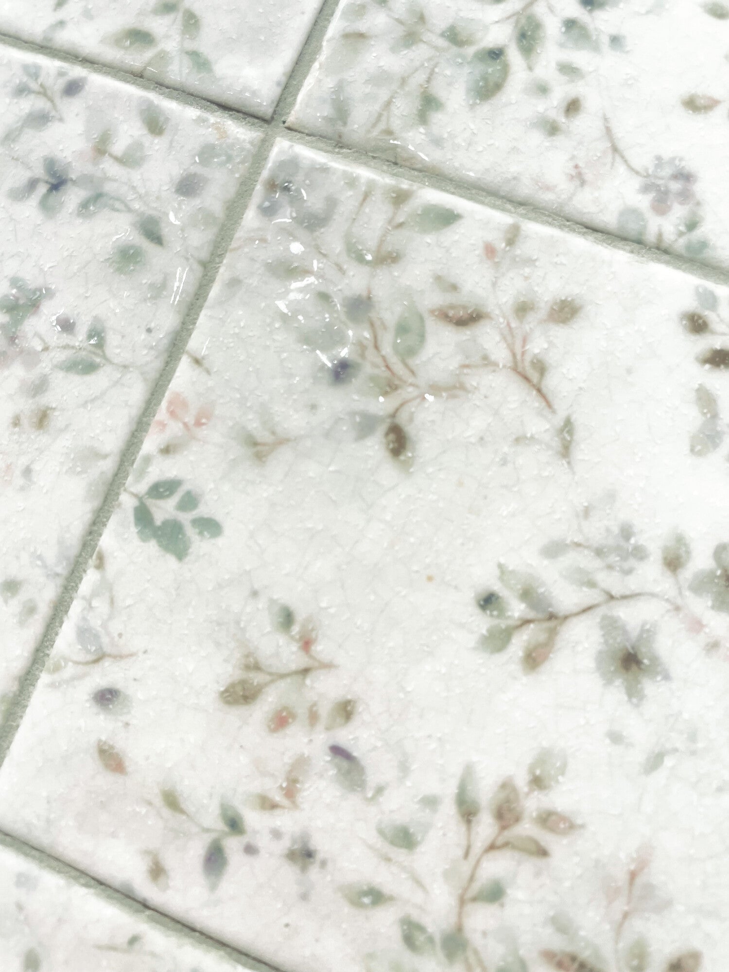Mayolica Bloom Pattern Wall Tile 15x15cm Gloss Deluxe Bathrooms