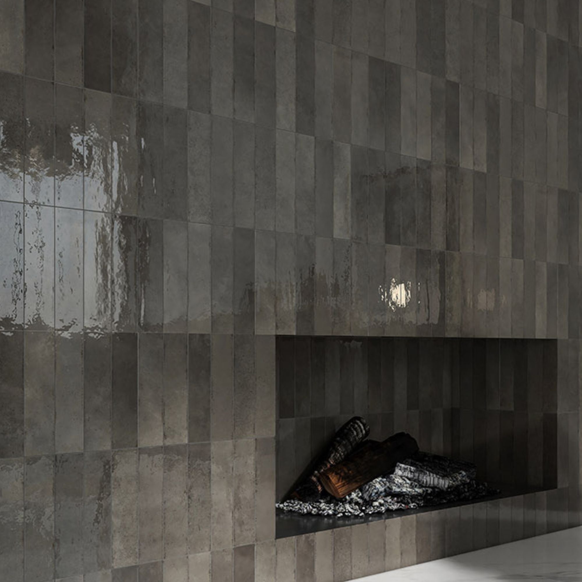 Medina Visone Porcelain Tile 6x25cm Gloss