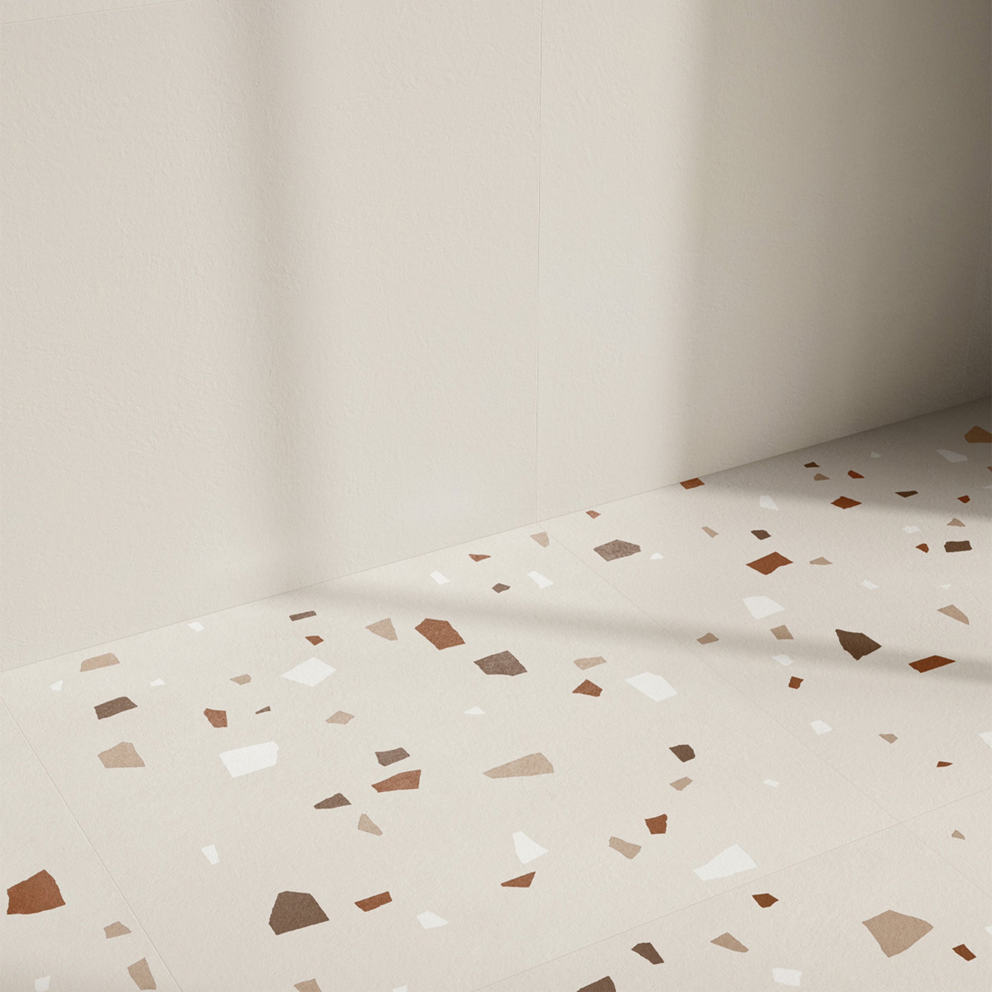 nuances avorio coccio terrazzo effect porcelain tile 60x120cm