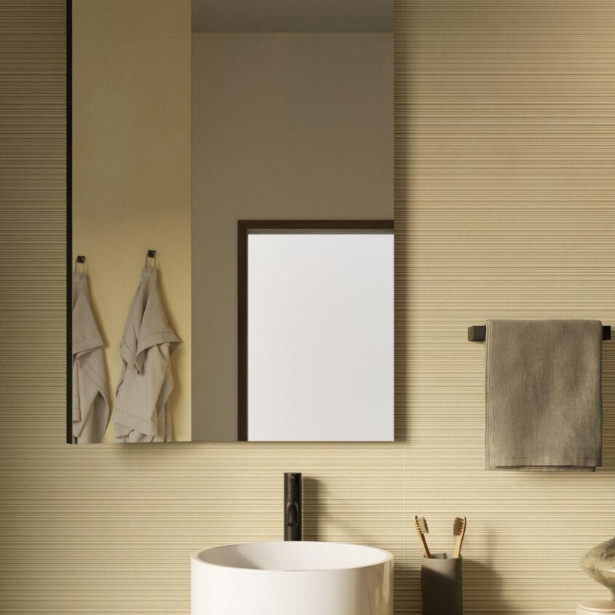 Nuances Luce Fluted Decor Porcelain Tile 60x120cm Matt