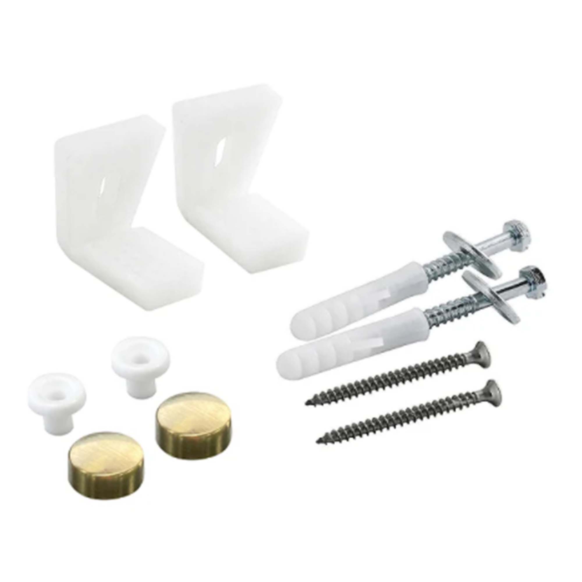 pan fixing kit brushed brass