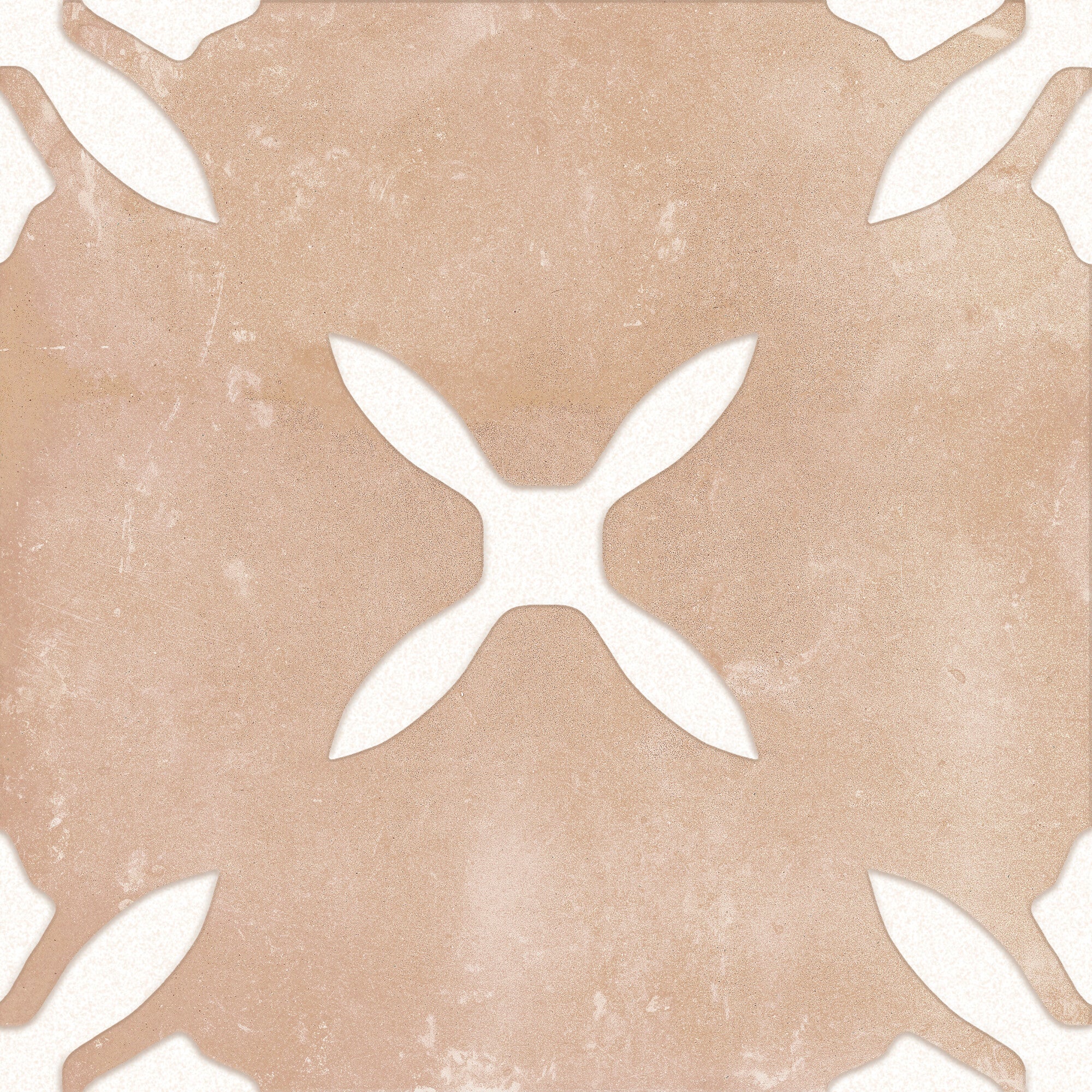 Harmony Pangea Sand Flower Pattern Porcelain Tile 22x22cm Matt
