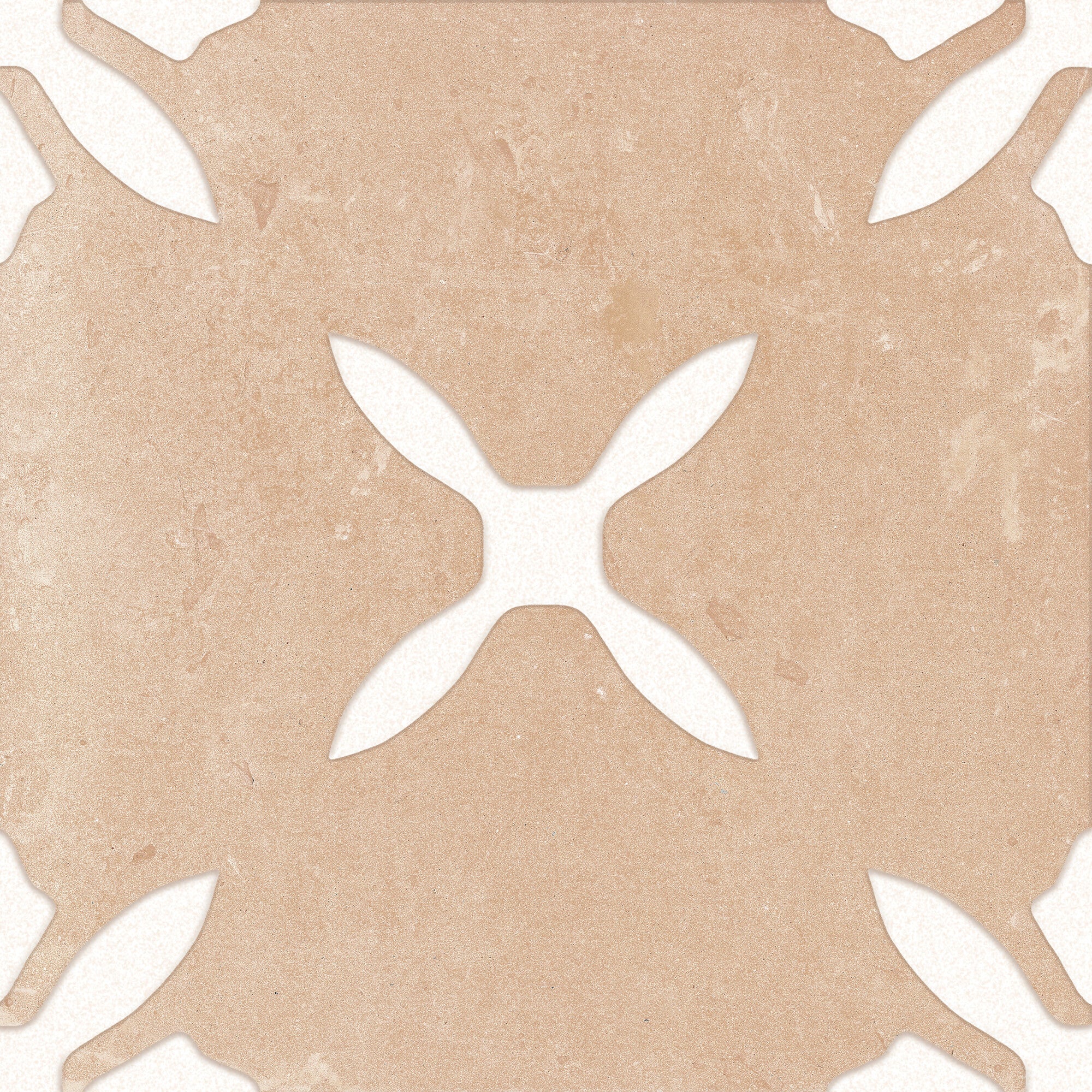 Harmony Pangea Sand Flower Pattern Porcelain Tile 22x22cm Matt