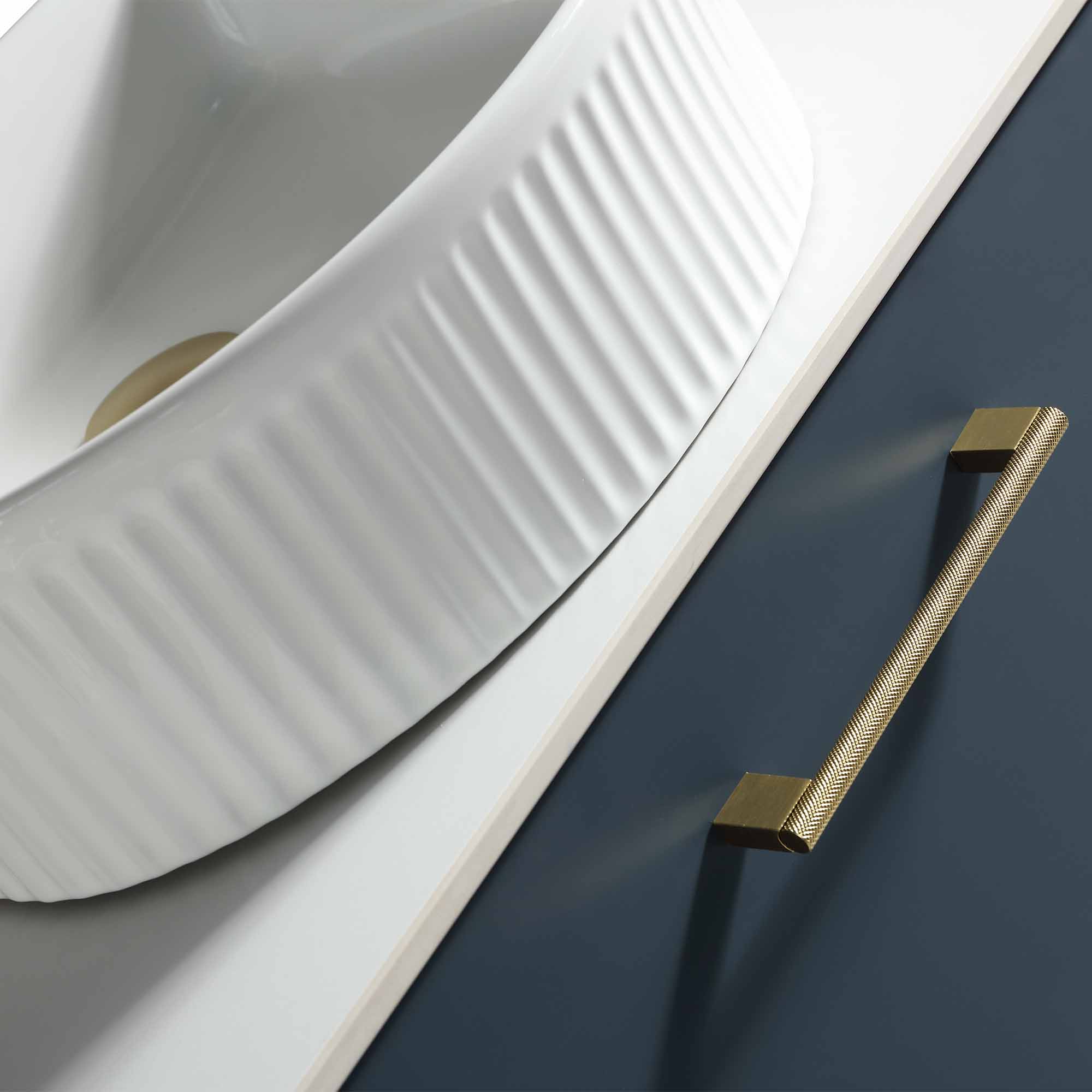 pisa 600 wall mounted 1 drawer vanity unit with worktop midnight shadow