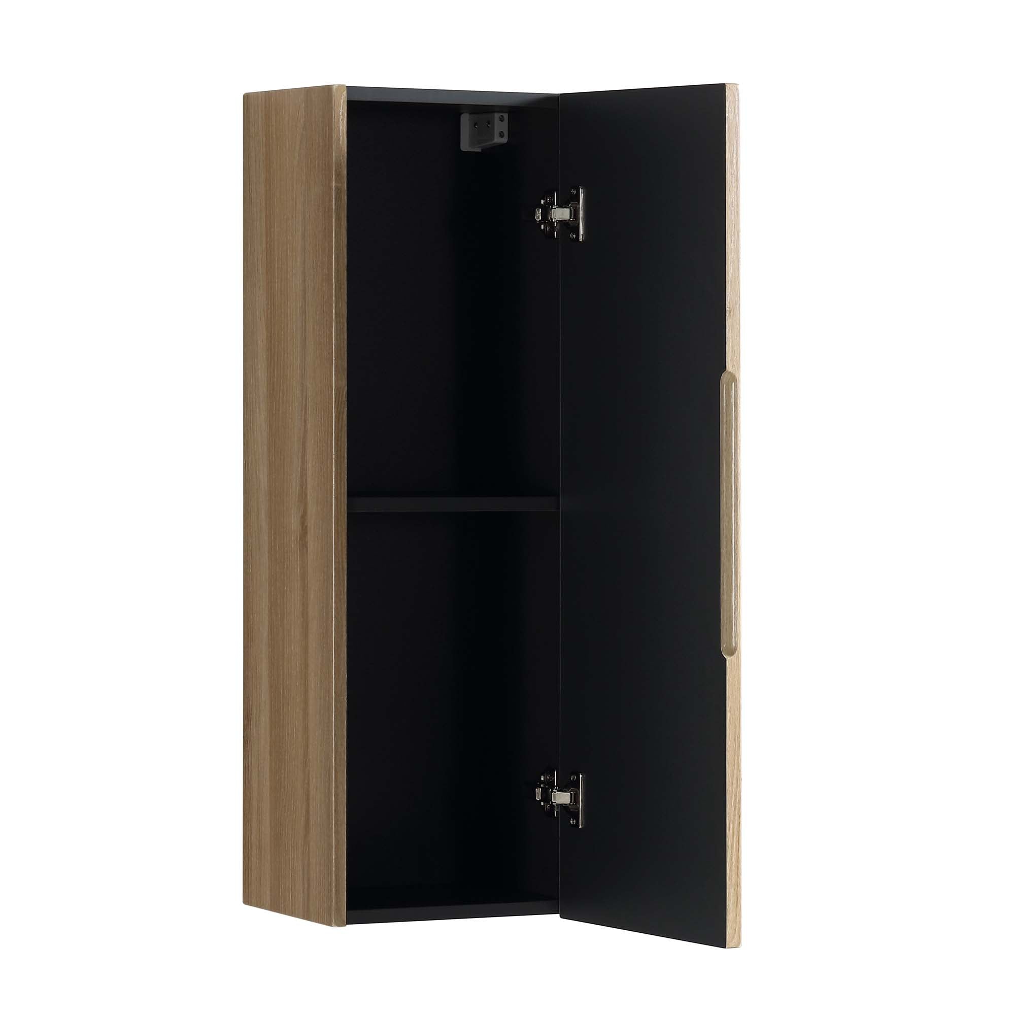 pisa wall mounted tall storage cabinet country oak