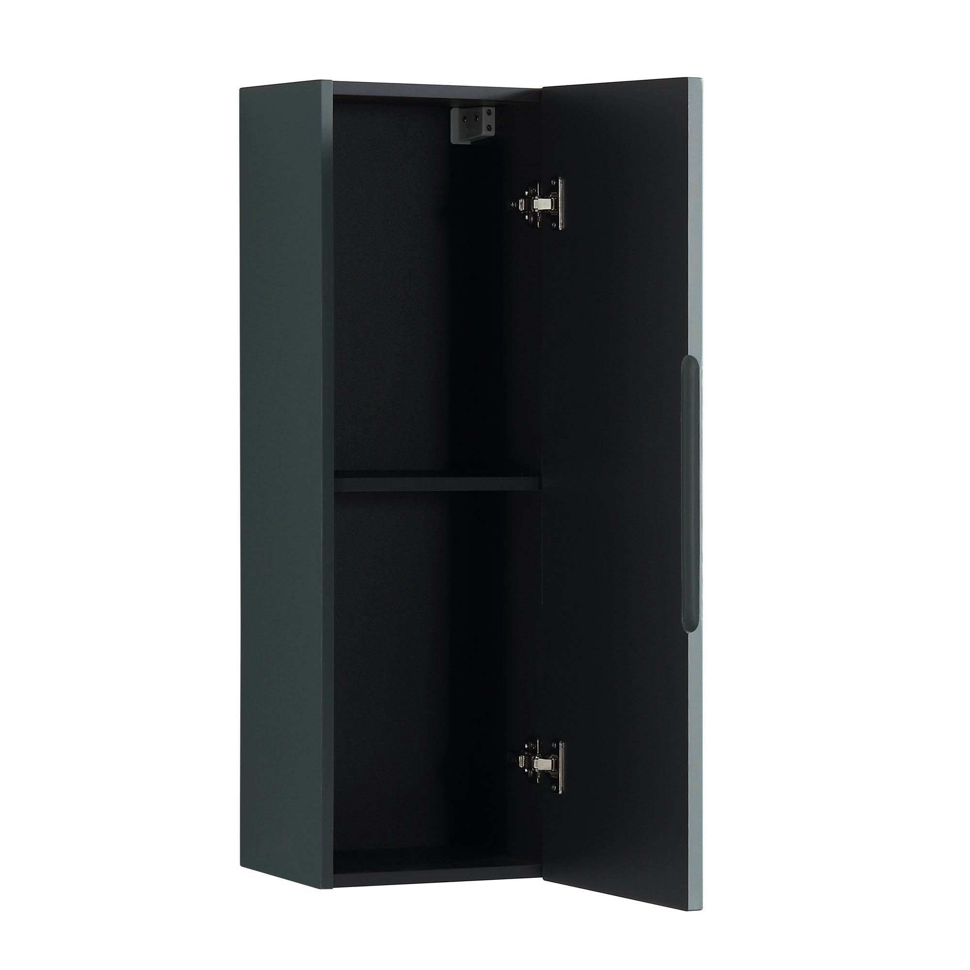 pisa wall mounted tall storage cabinet smoked sage