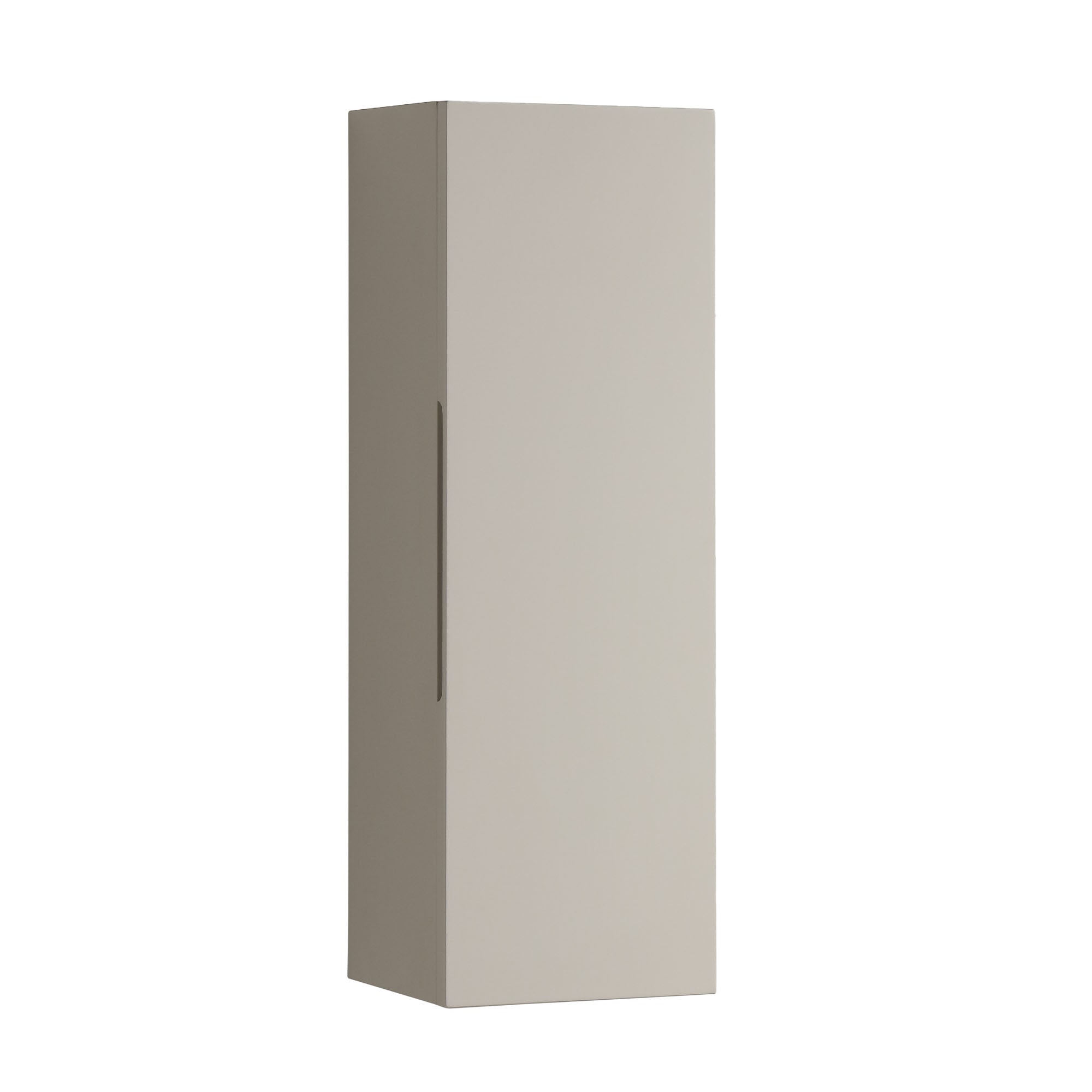 pisa wall mounted tall storage cabinet soft coffee