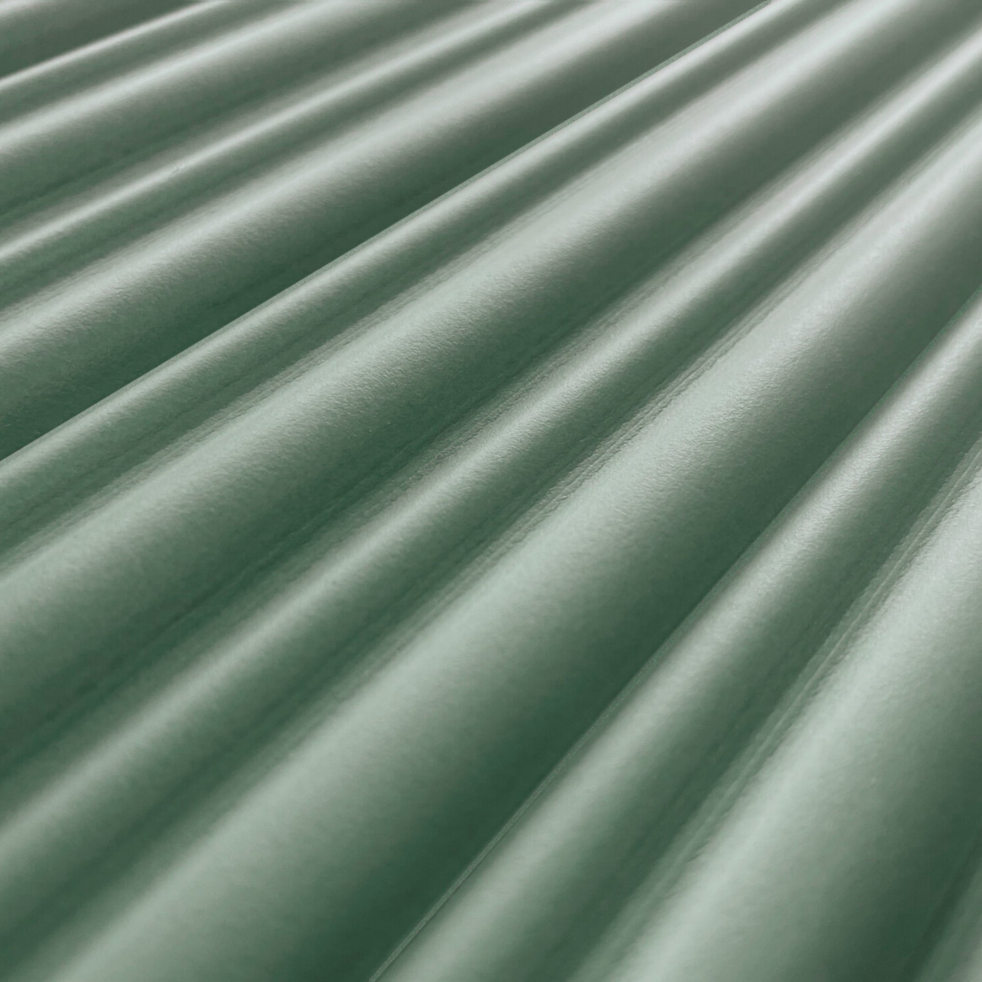 harmony rainbow green ribbed decor wall tile 5x25cm matt