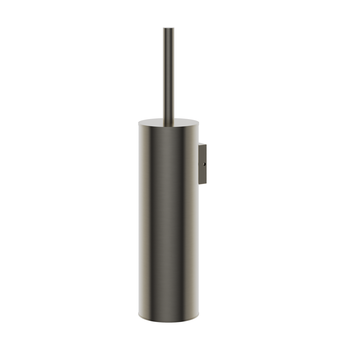 Rensa Wall-Mounted Toilet Brush Holder (with Brush) in gunmetal grey finish, supplied by Deluxe Bathrooms.