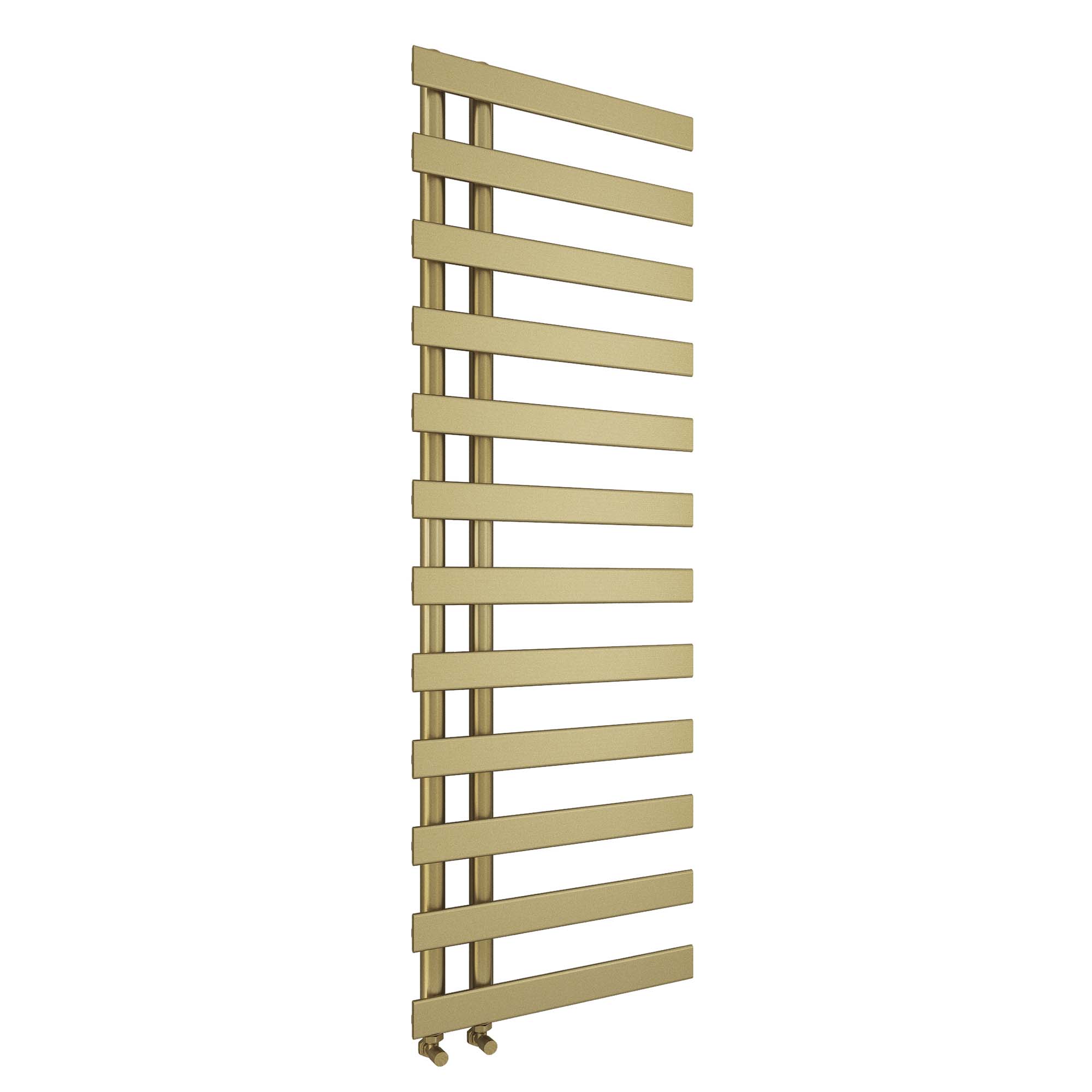 seville designer offset towel rail 1564x500mm brushed brass