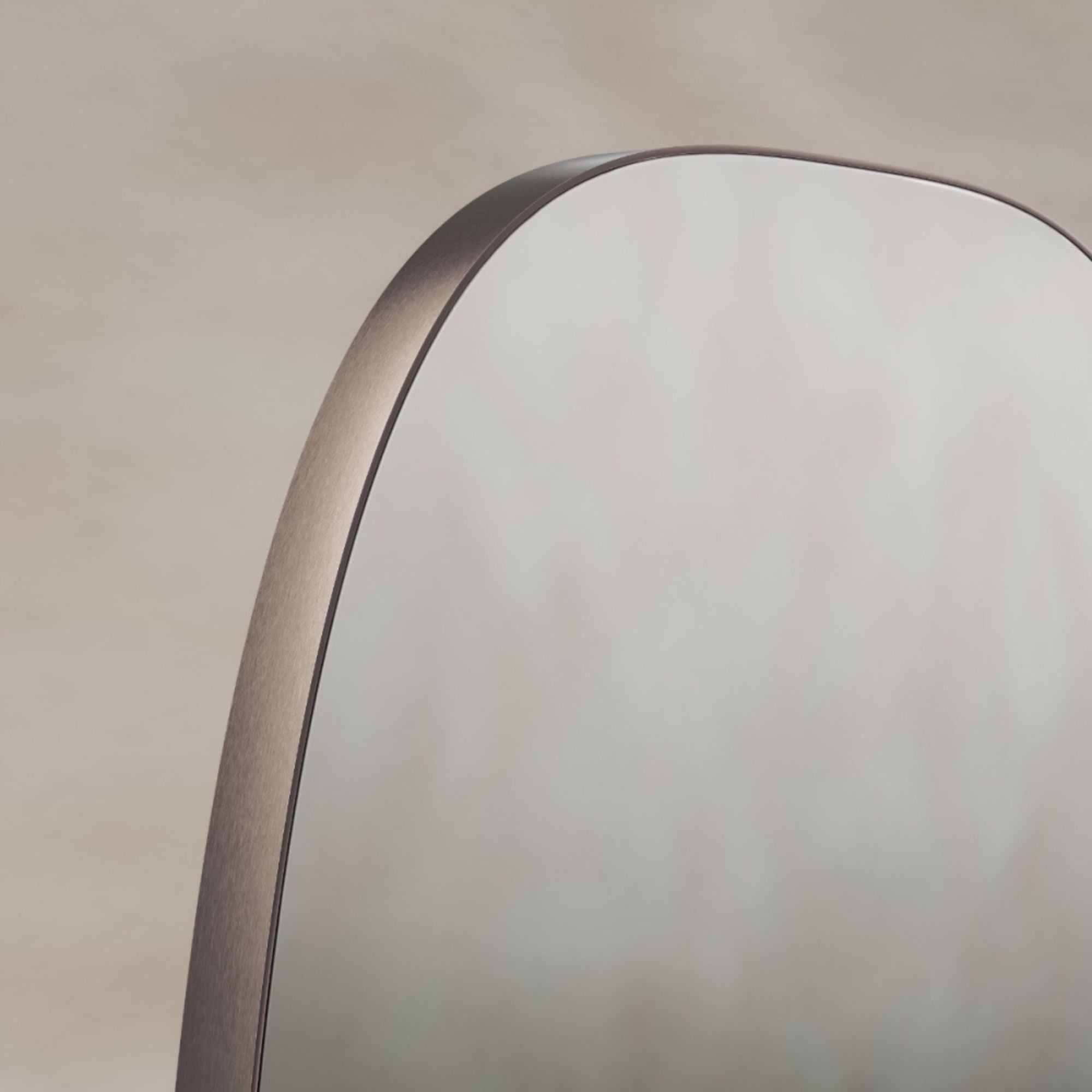 Shore Barrel Bathroom Mirror Brushed Bronze