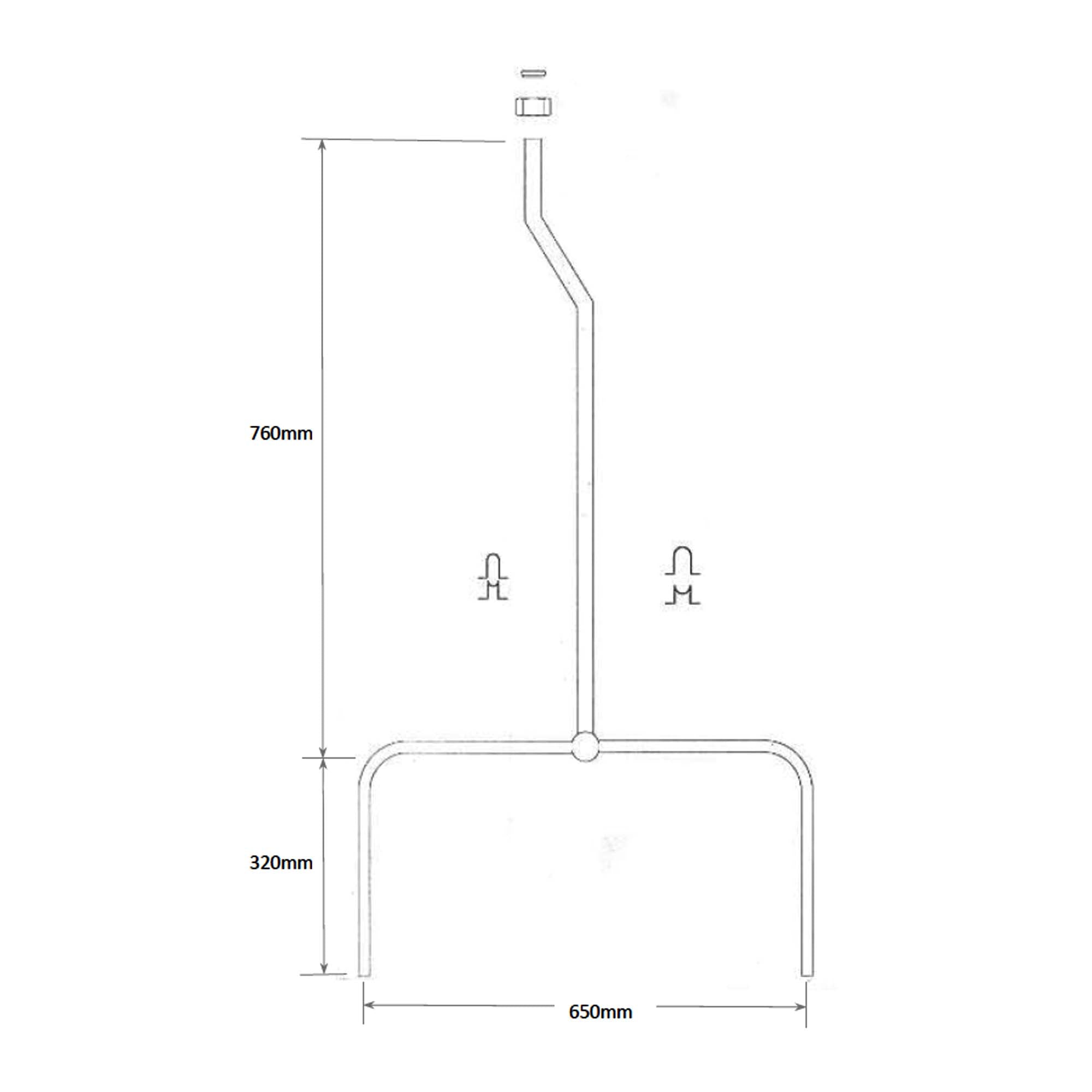 sparge pipes stainless steel set of 2 dimensions
