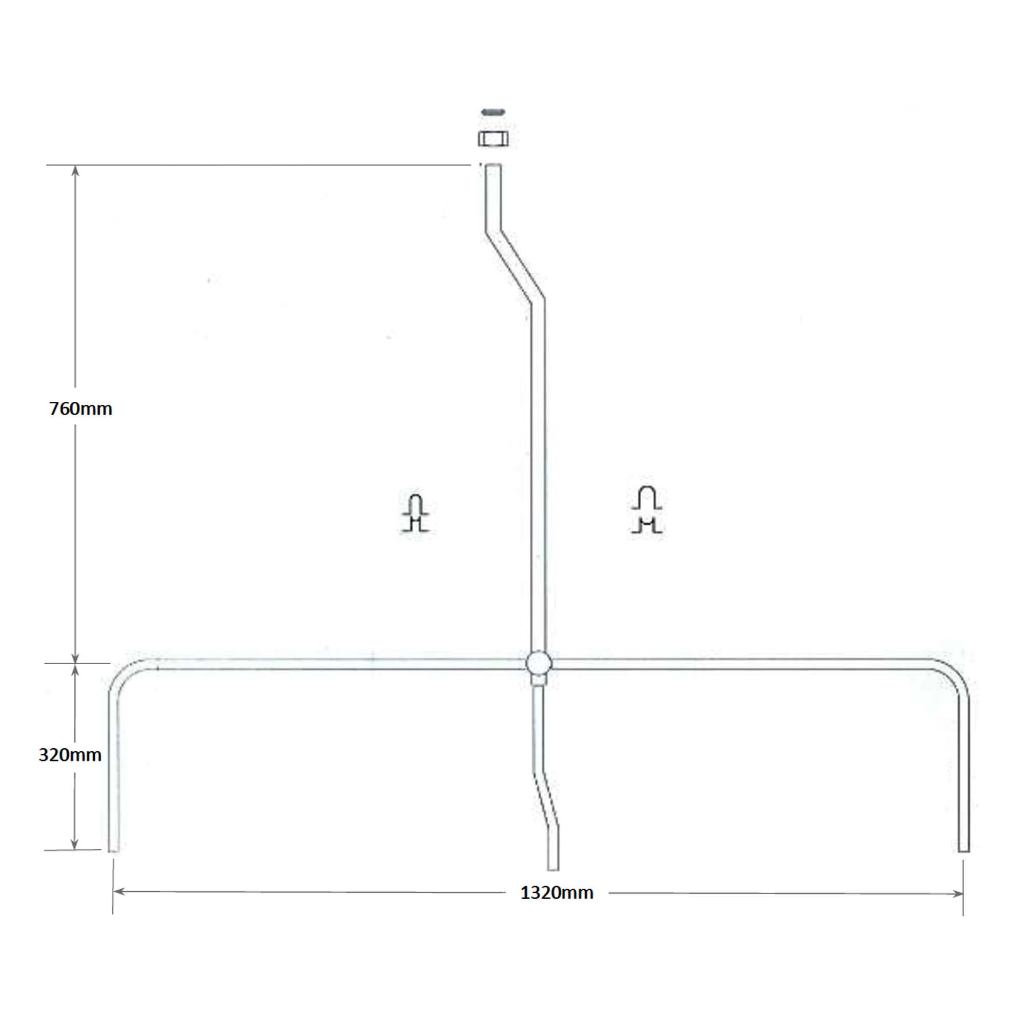 sparge pipes stainless steel set of 3