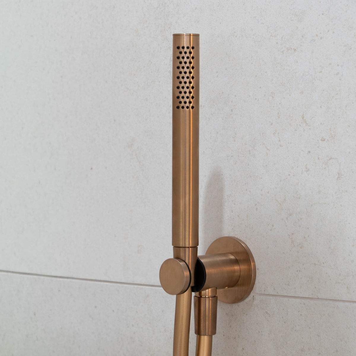 pencil shower handset warm bronze brushed