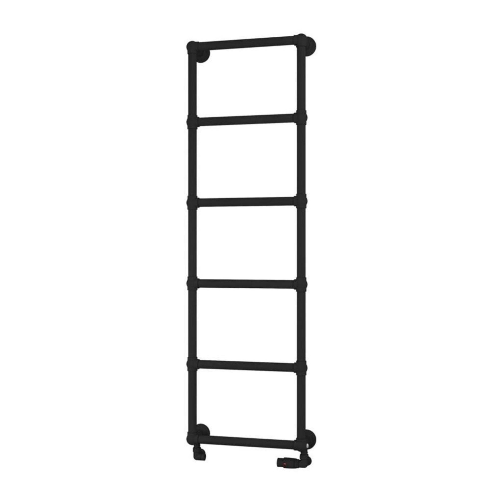 Stour Traditional Heated Towel Rail - Matt Black