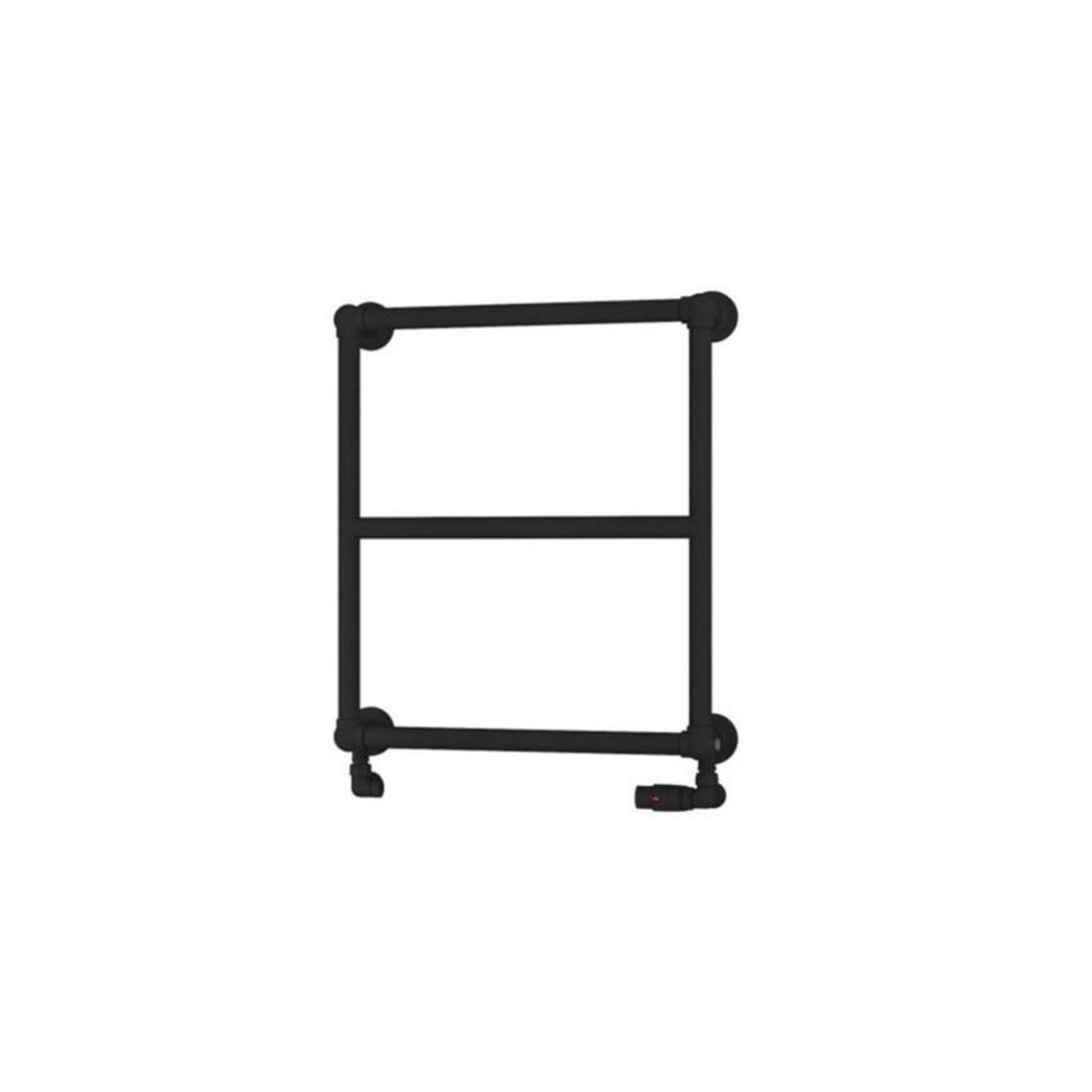 Stour Traditional Heated Towel Rail - Matt Black