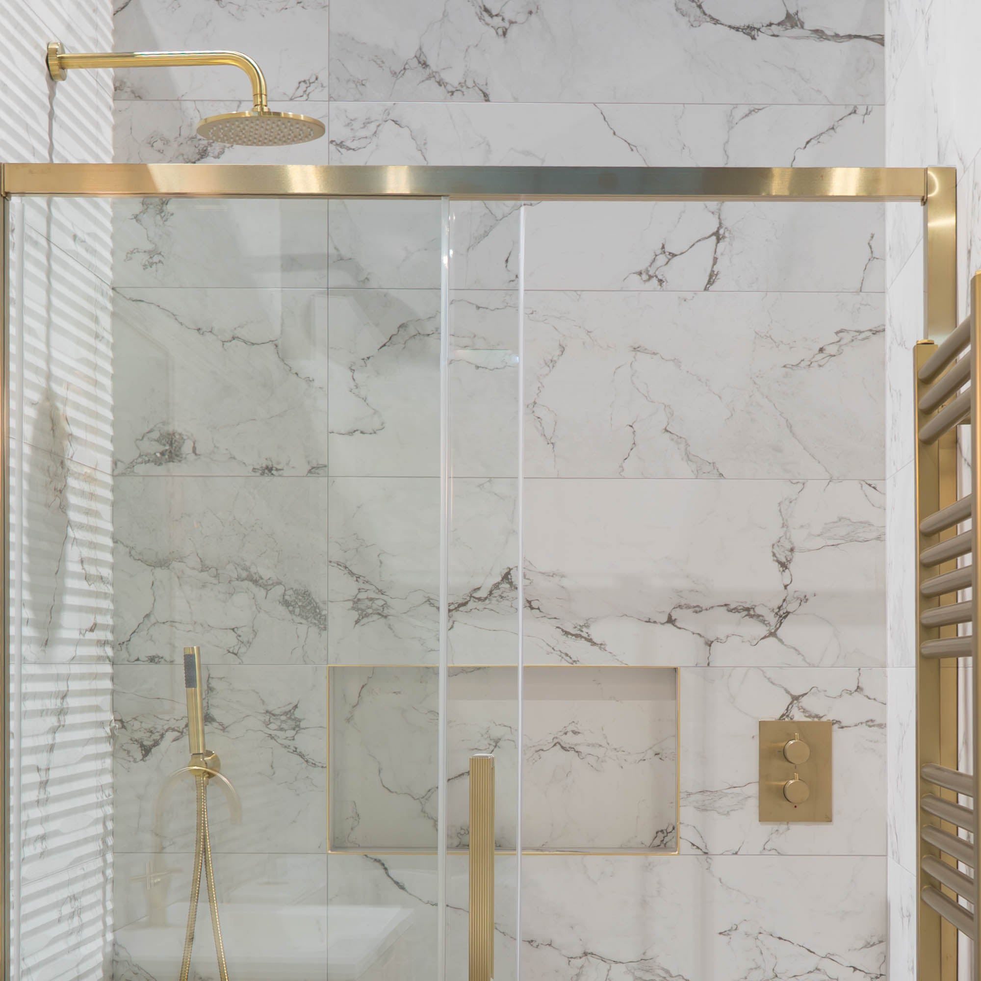 Sublime Iceberg 4D Marble Effect Wall Tile 33x100cm Matt