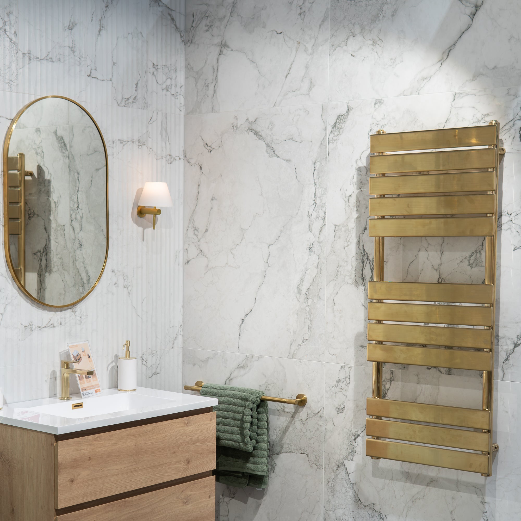 Sublime Iceberg 4D Shaped Marble Effect Porcelain Tile 100x100cm Matt