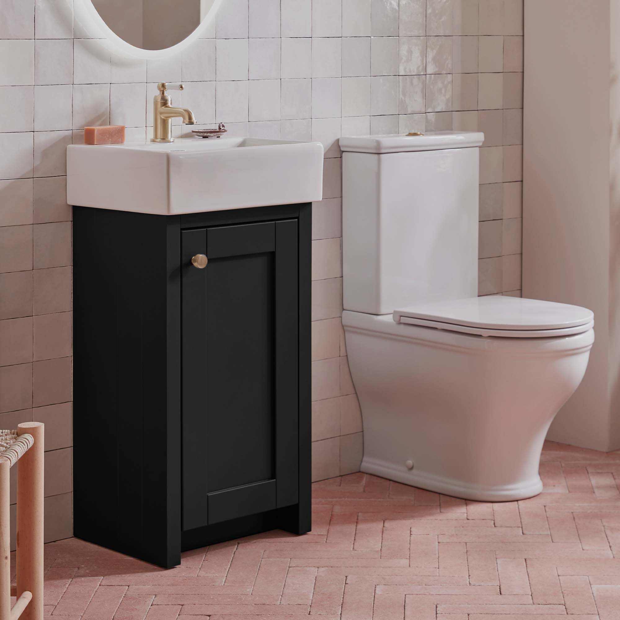 tavistock lansdown 430mm cloakroom matt black