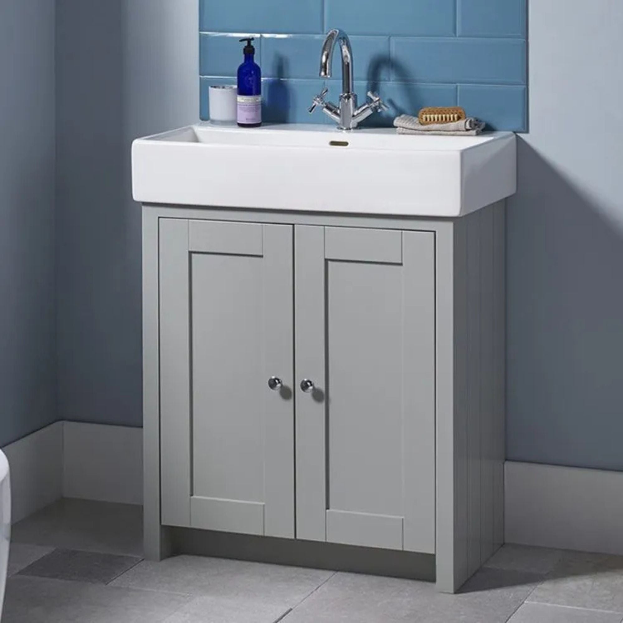Lansdown Floorstanding Vanity Unit With Washbasin