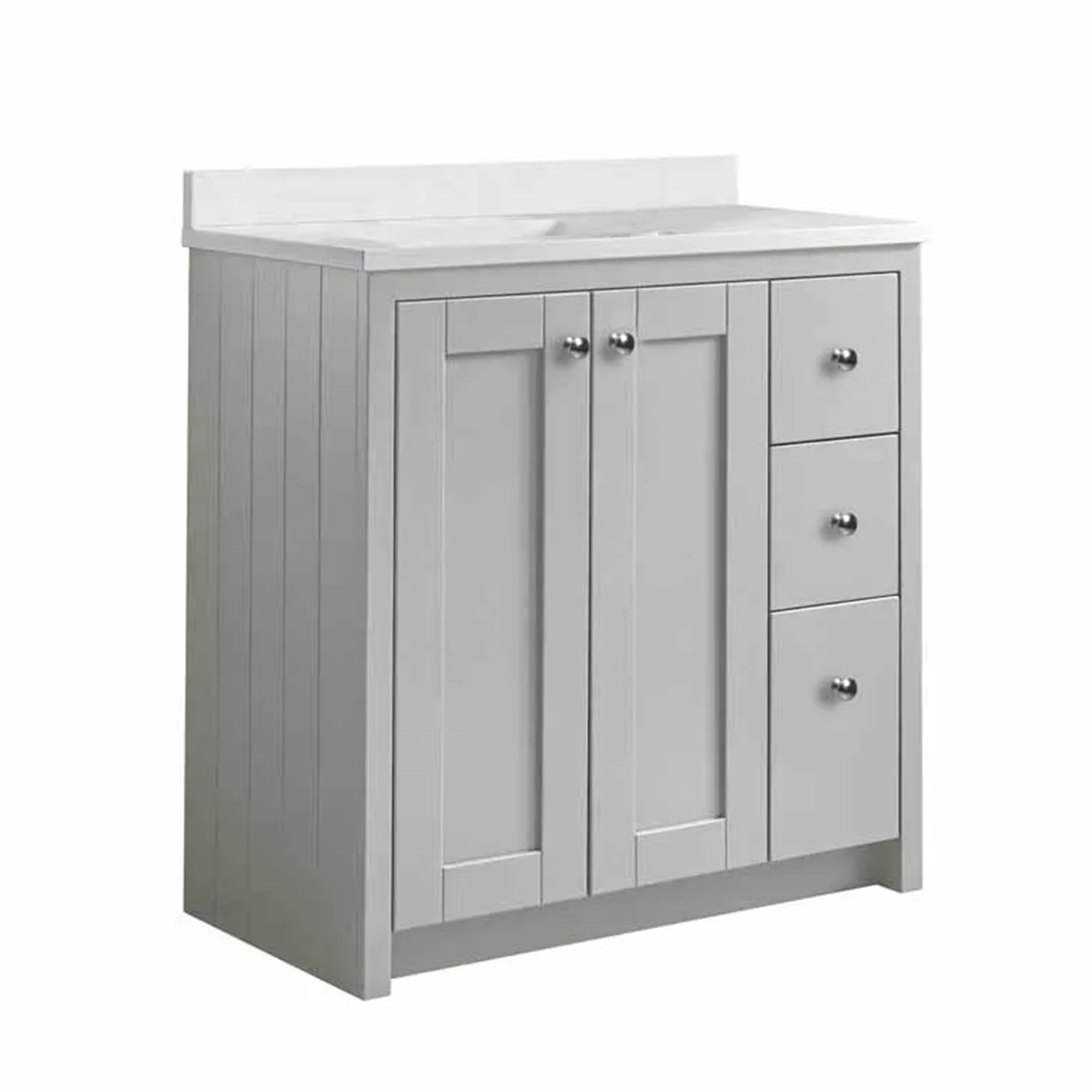 tavistock lansdown 800 floorstanding vanity unit with underslung basin and worktop pebble grey
