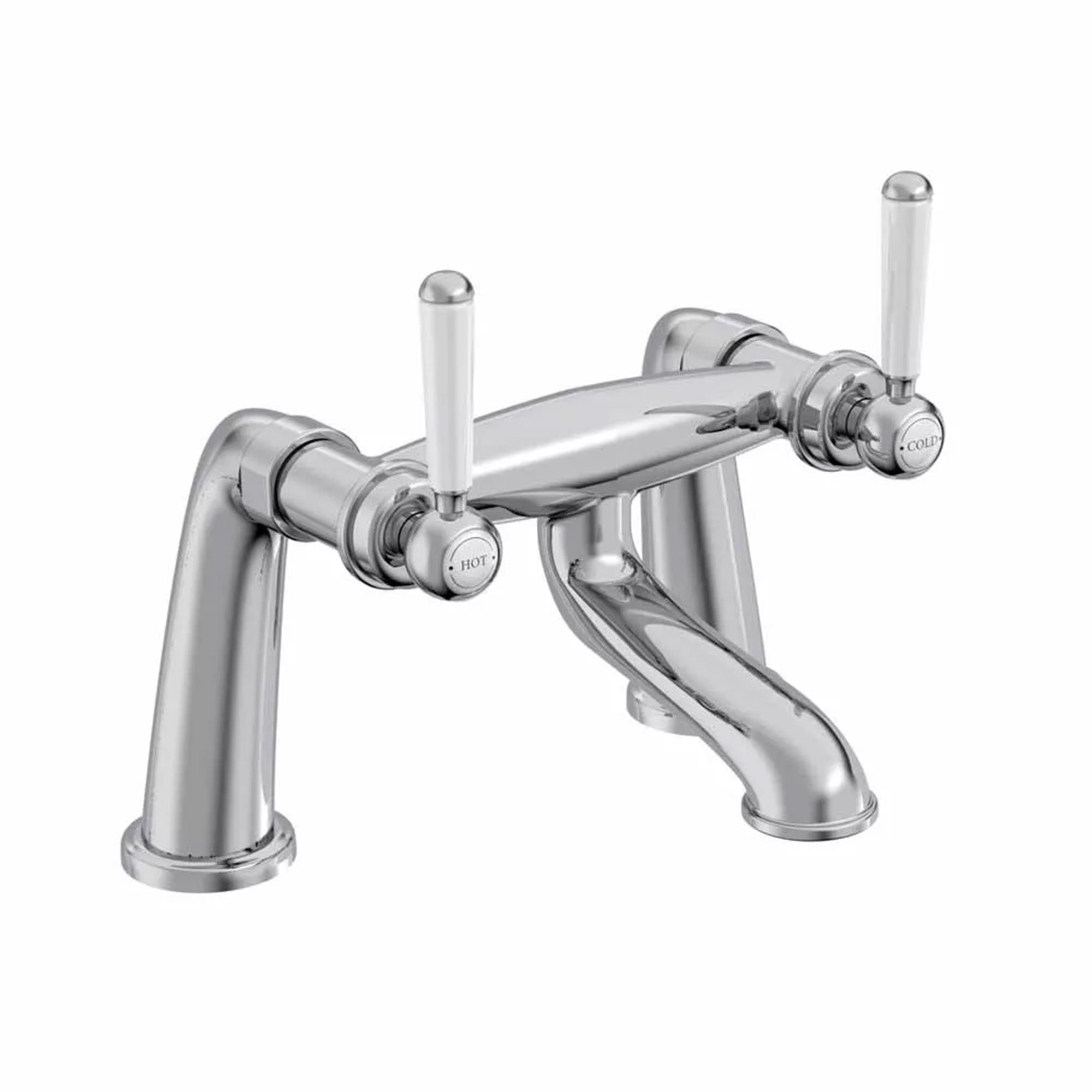 tavistock lansdown deck mounted bath filler chrome
