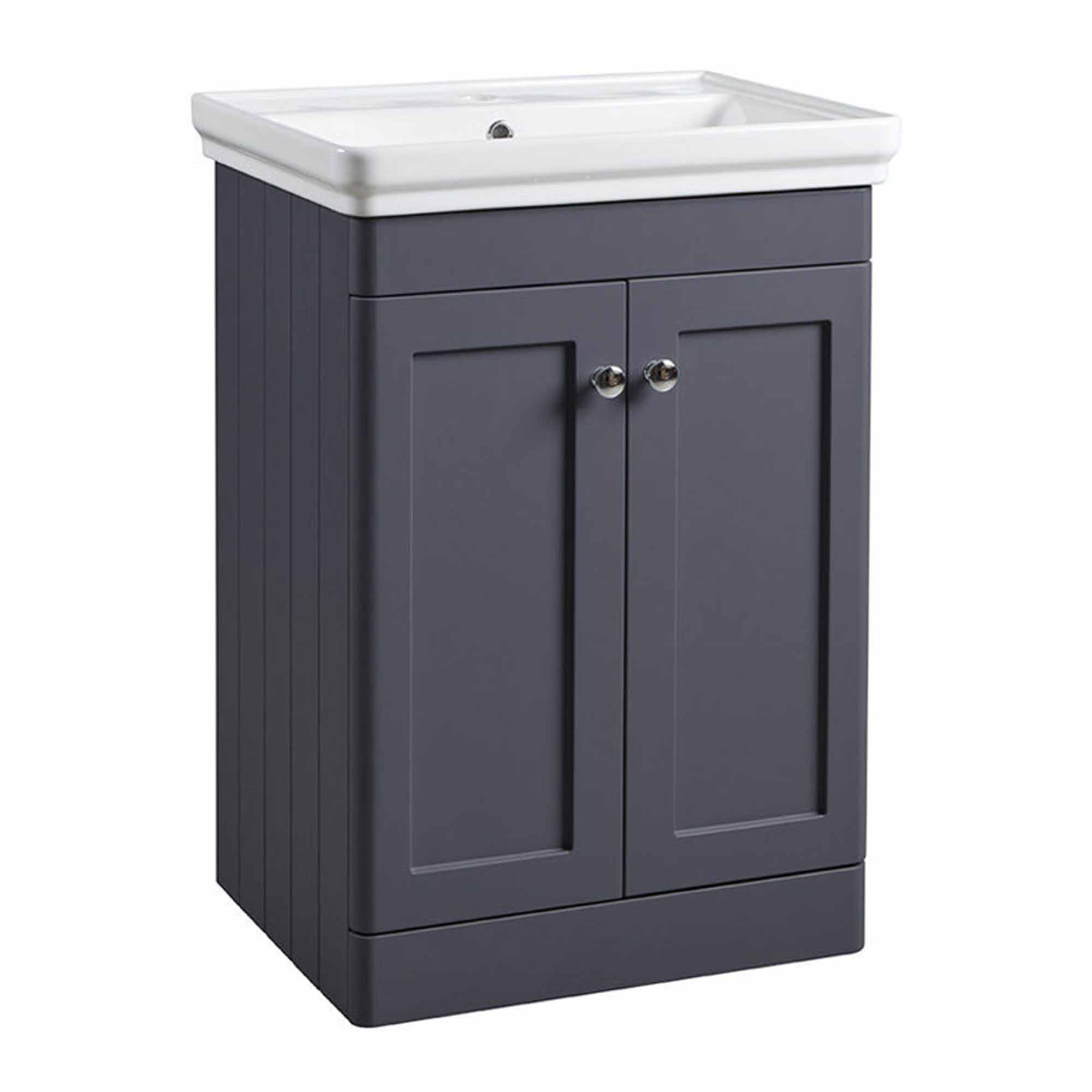 tavistock marston 600 floorstanding vanity unit matt dark grey