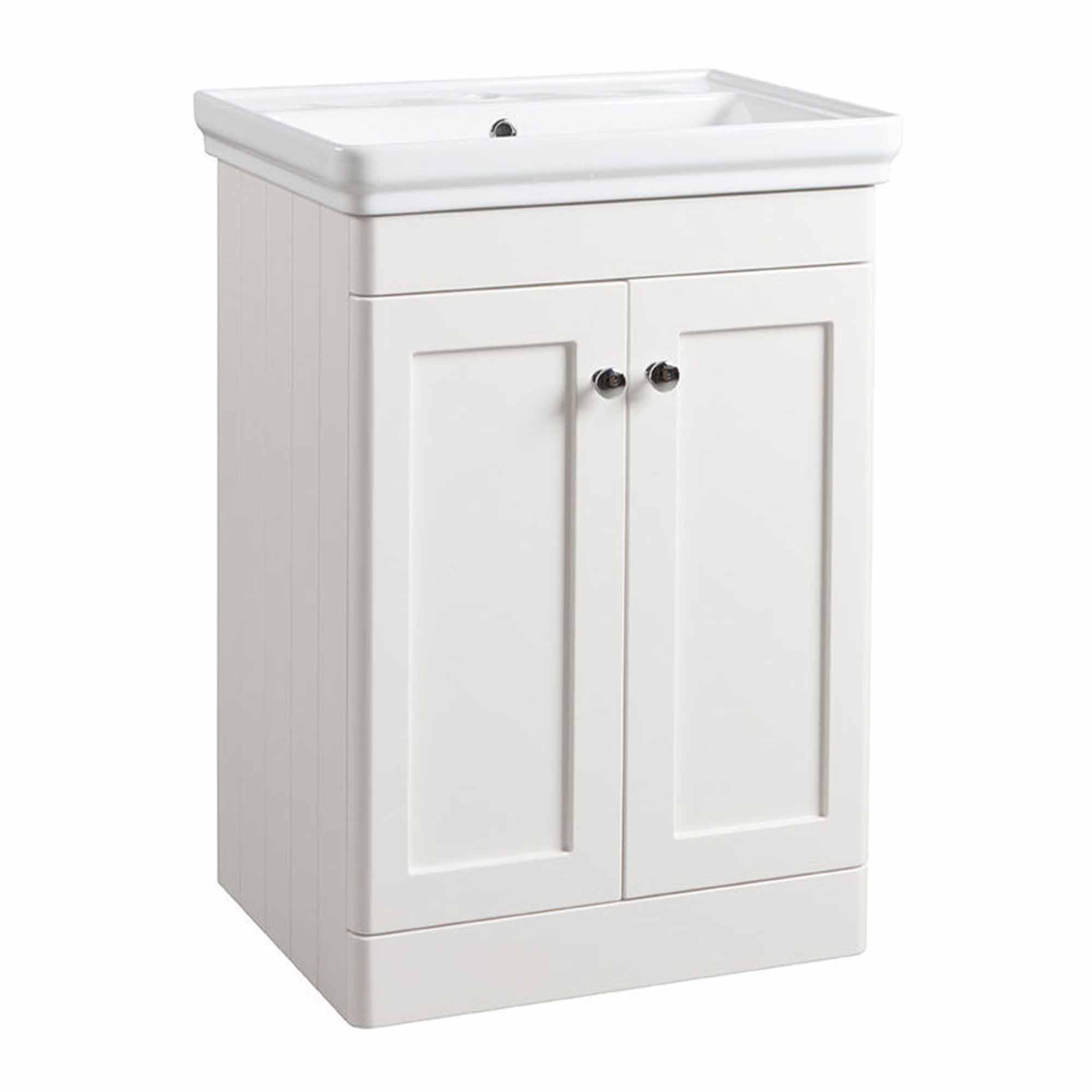 tavistock marston 600 floorstanding vanity unit paper white