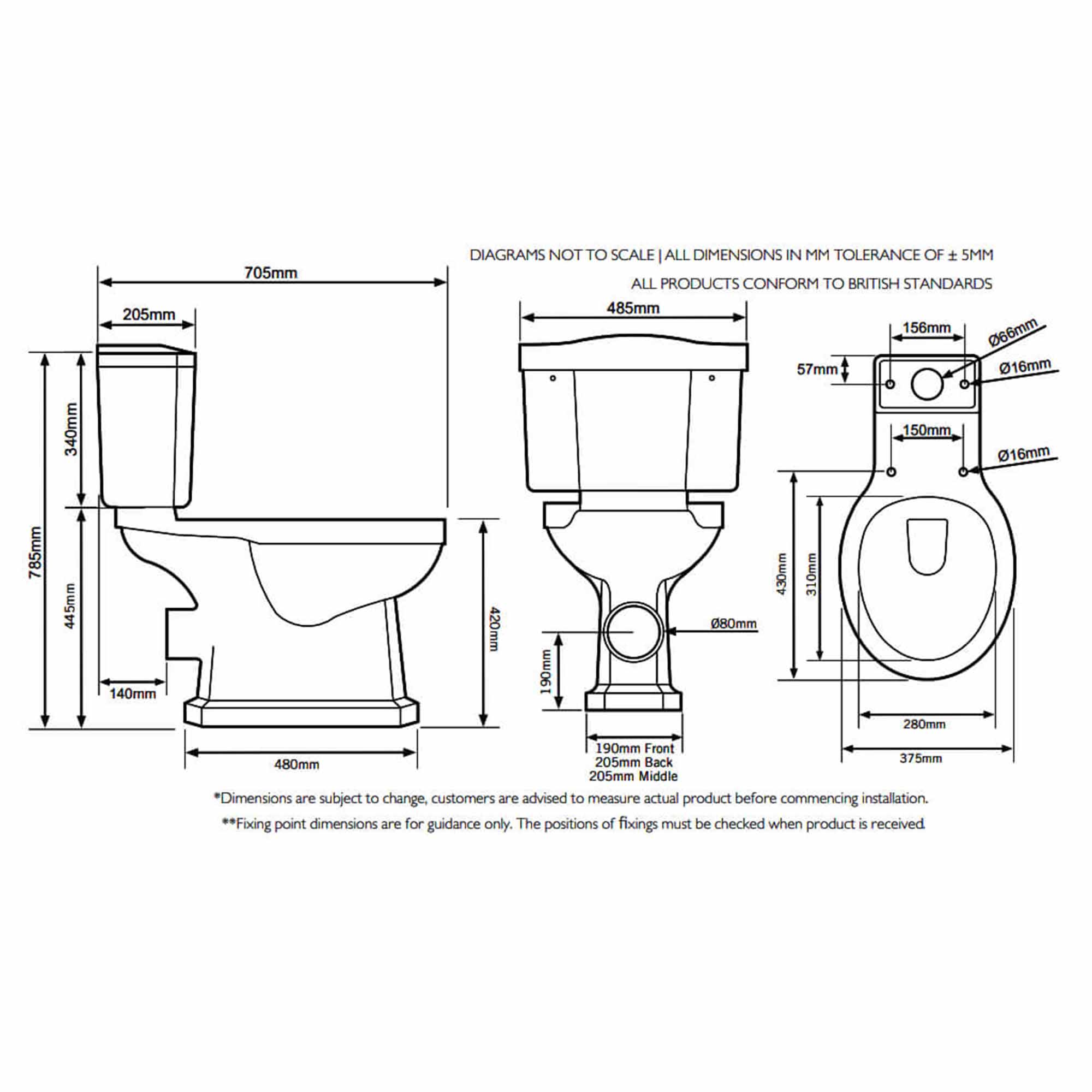 tavistock vitoria close coupled toilet with soft close seat white