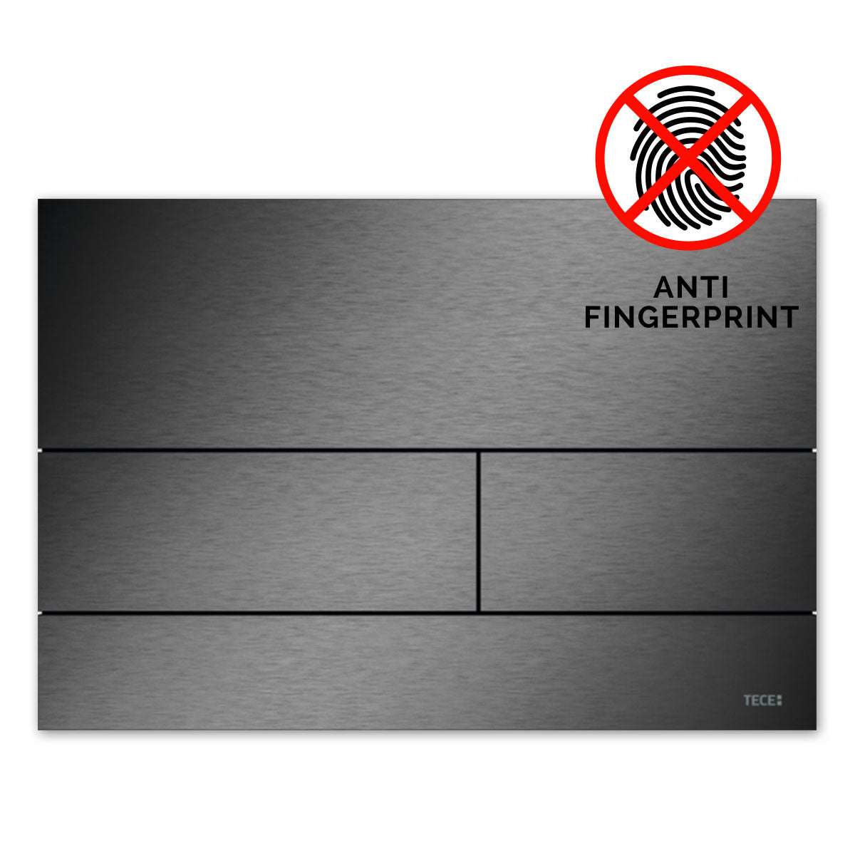 Tece Square II Dual Flush Metal Cover Plate for Concealed Uni Cistern