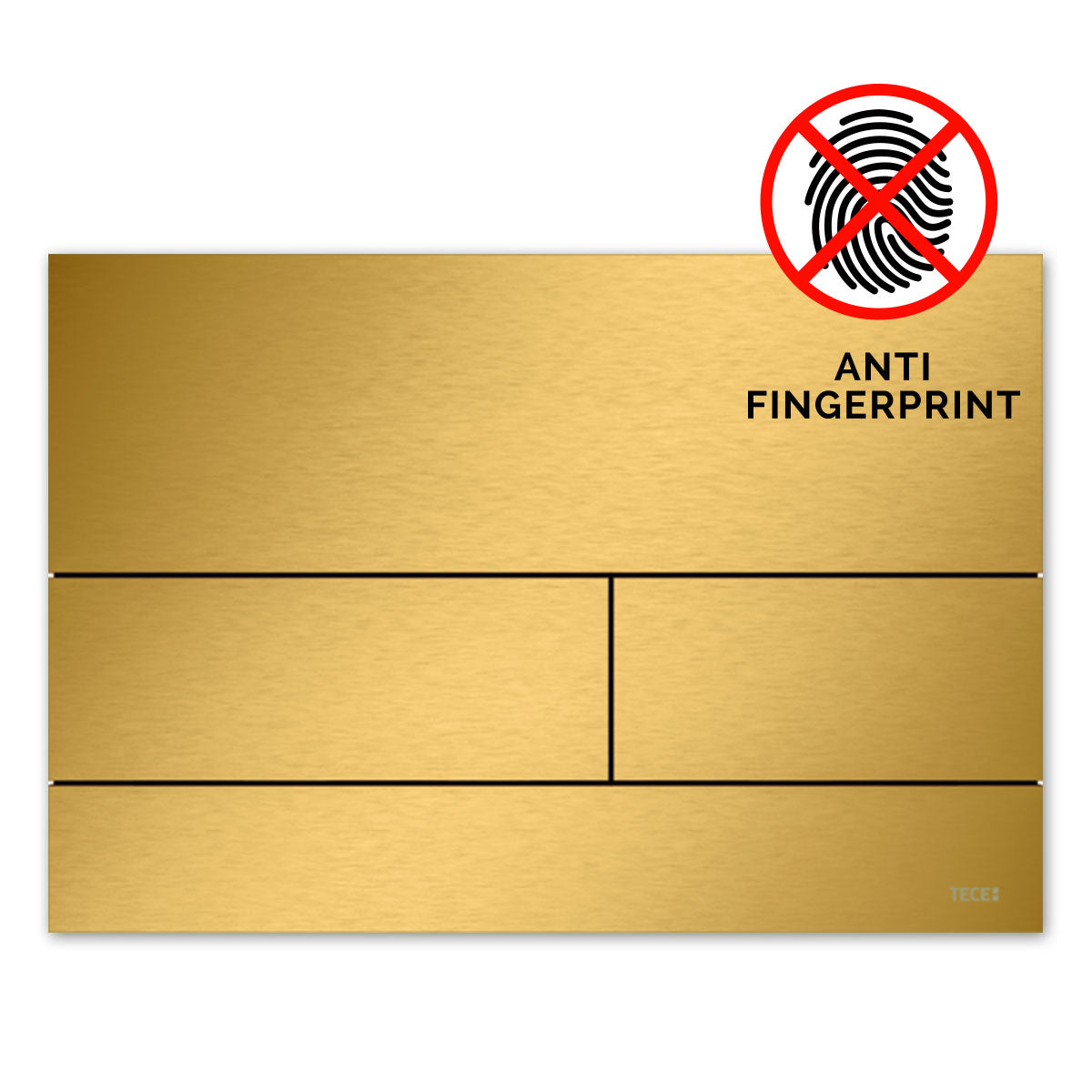 Tece Square II Dual Flush Metal Cover Plate for Concealed Uni Cistern