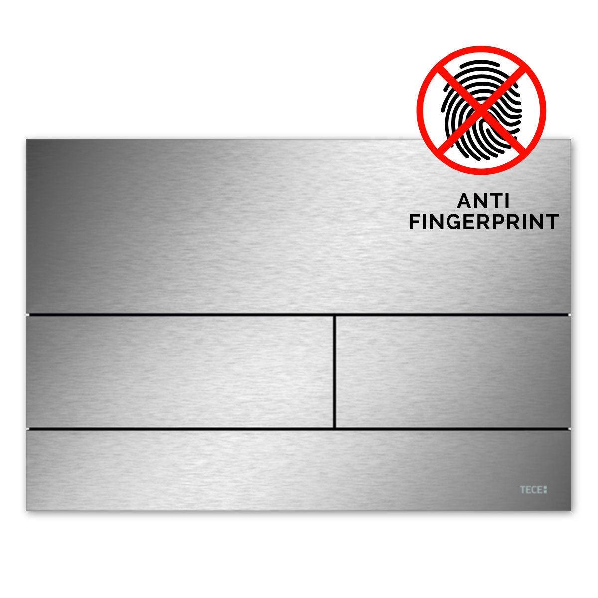 Tece Square II Dual Flush Metal Cover Plate for Concealed Uni Cistern