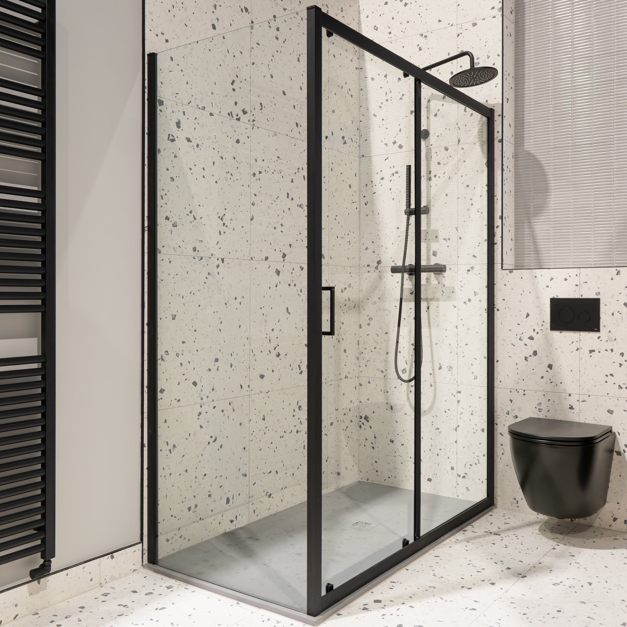 Terrazzo Lusso White Full-Bodied Porcelain Tile 60x60cm Matt