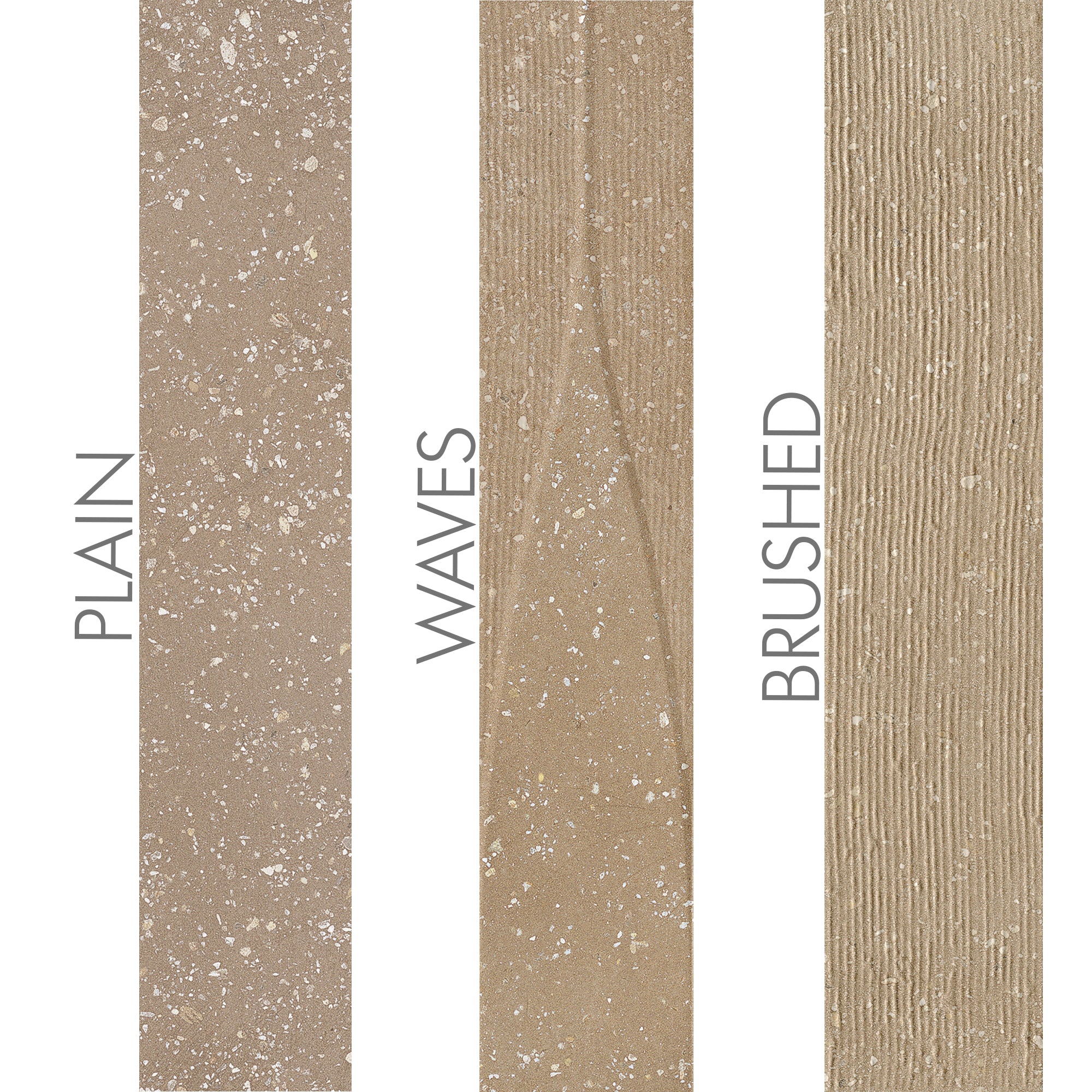 Trace Clay Tile Textures 6x30cm Matt Deluxe Bathrooms