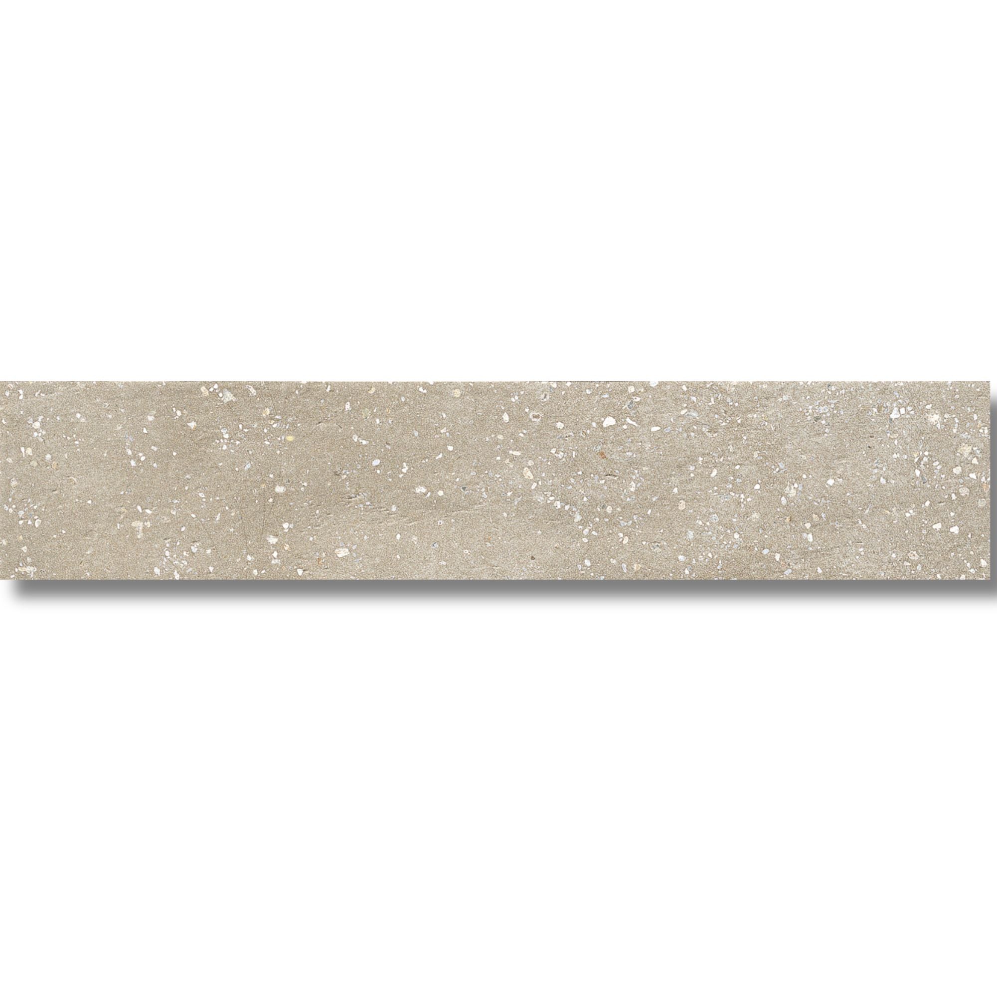 Trace Taupe Plain Porcelain Tile 6x30cm Matt at Deluxe Bathrooms