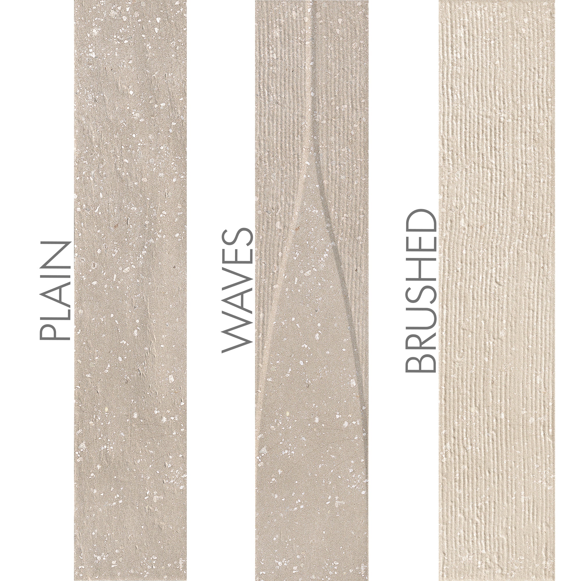 Trace Sand Tile Textures 6x30cm Matt at Deluxe Bathrooms